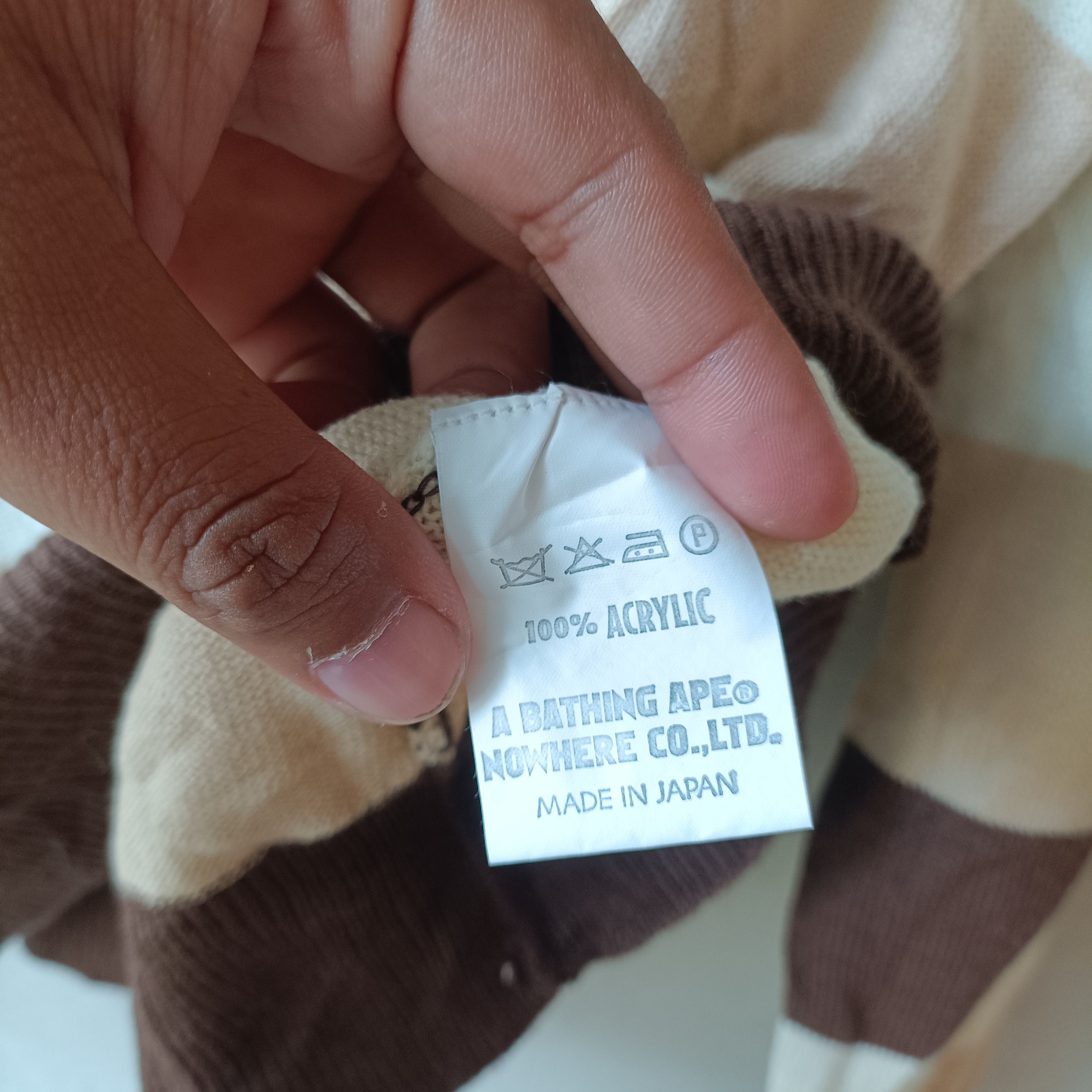 Bape OG bape general nigo era stripe knitwear ls brown Size US M / EU 48-50 / 2 - 7 Thumbnail