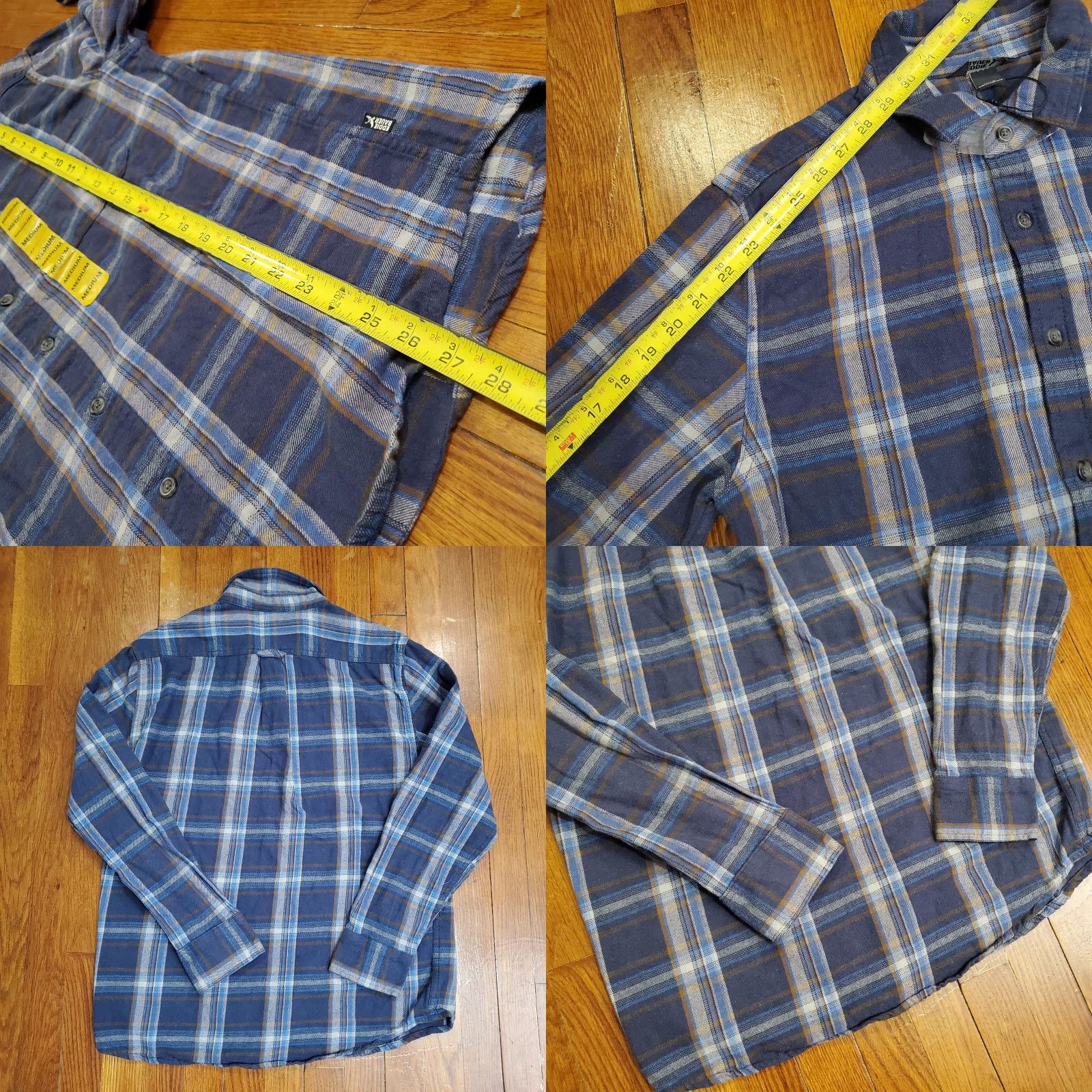 Eddie Bauer Eddie Bauer Shirt Mens Medium Blue Plaid Flannel Button Front Long Sleeve Casual Size US M / EU 48-50 / 2 - 8 Thumbnail