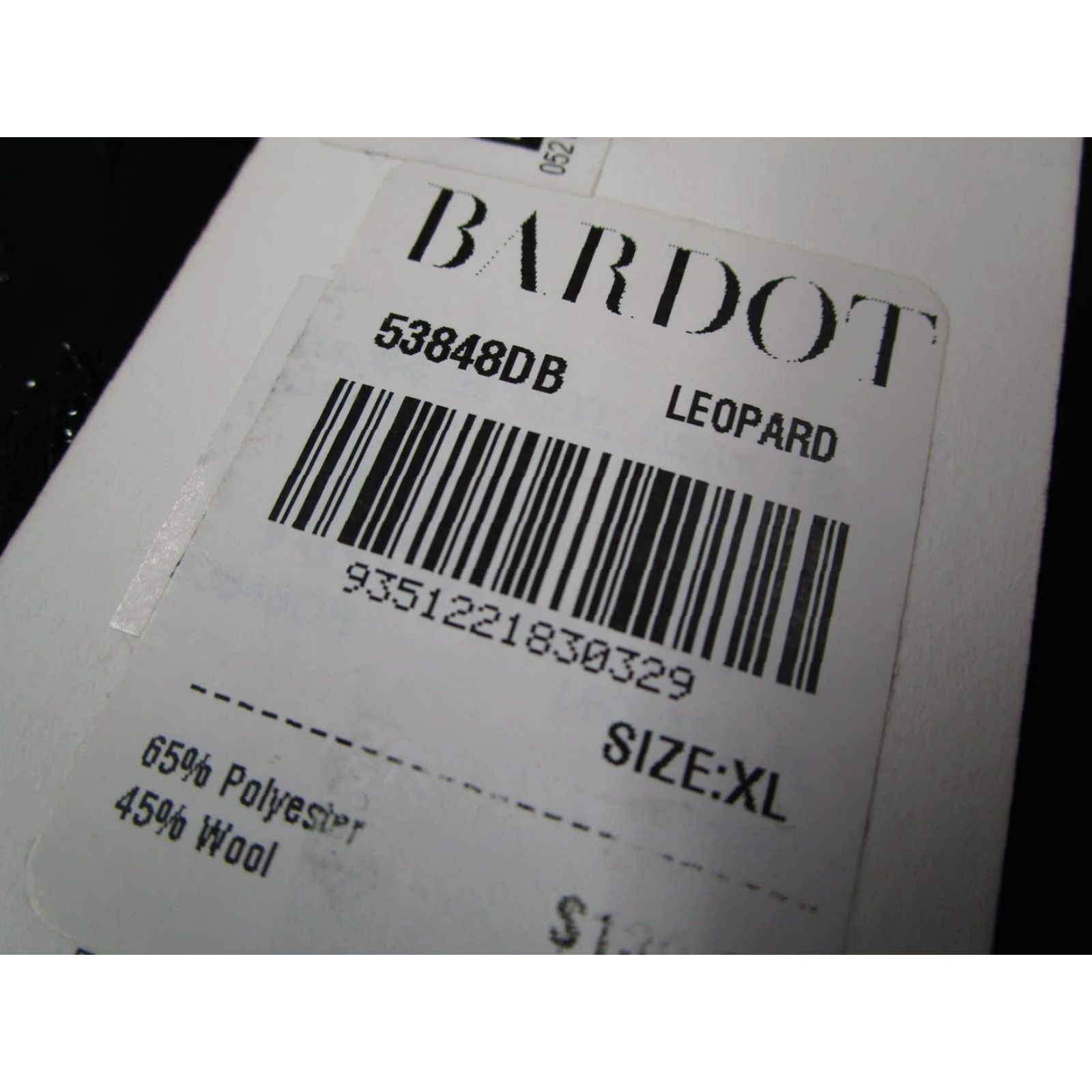 Vintage Bardot Dress Women 12 Extra Large Black Leopard Floral Long Sleeve Minidress Size XL / US 12-14 / IT 48-50 - 6 Thumbnail