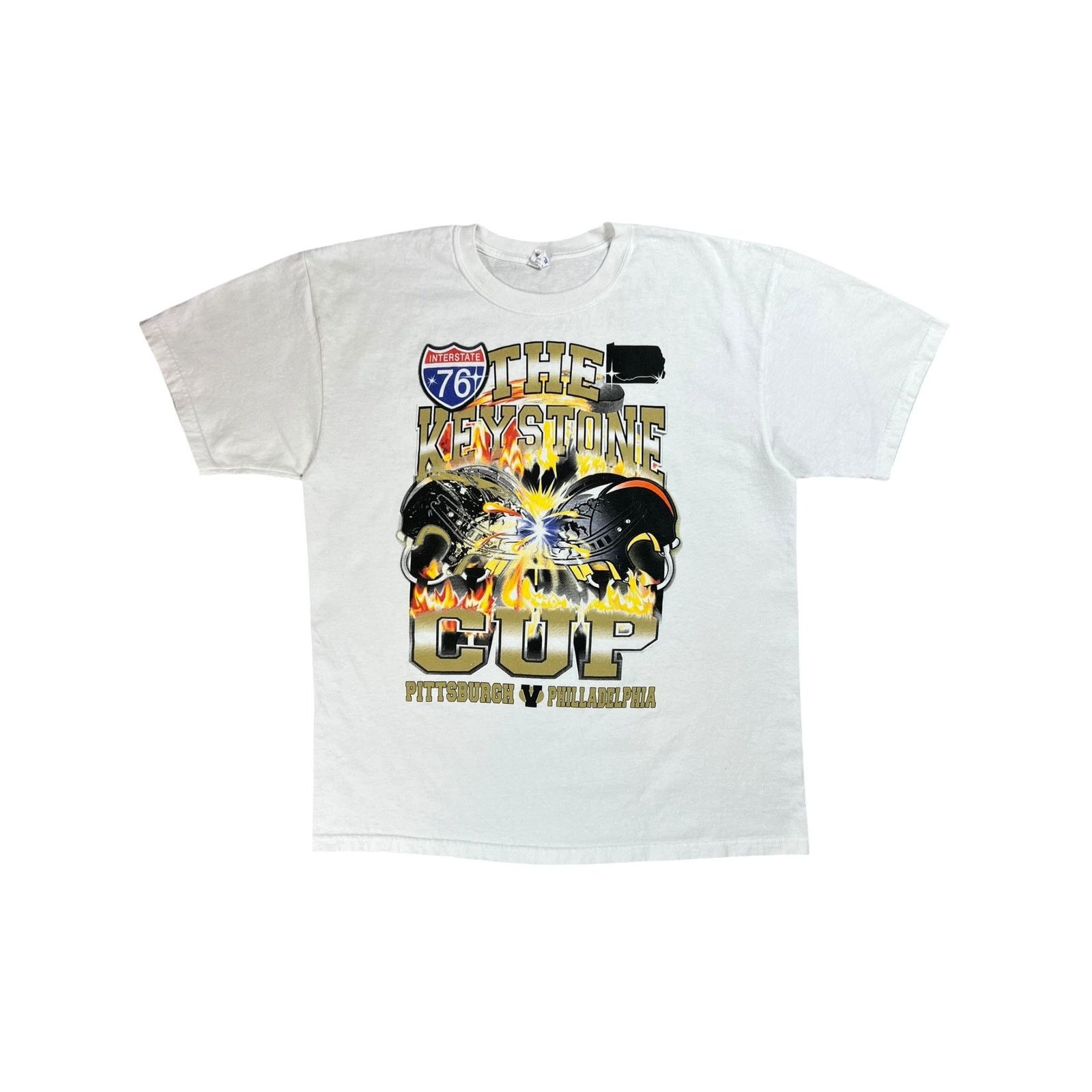 Anvil × NHL Y2K The Keystone State Cup Pittsburgh Philadelphia tee Size US XL / EU 56 / 4 - 1 Thumbnail