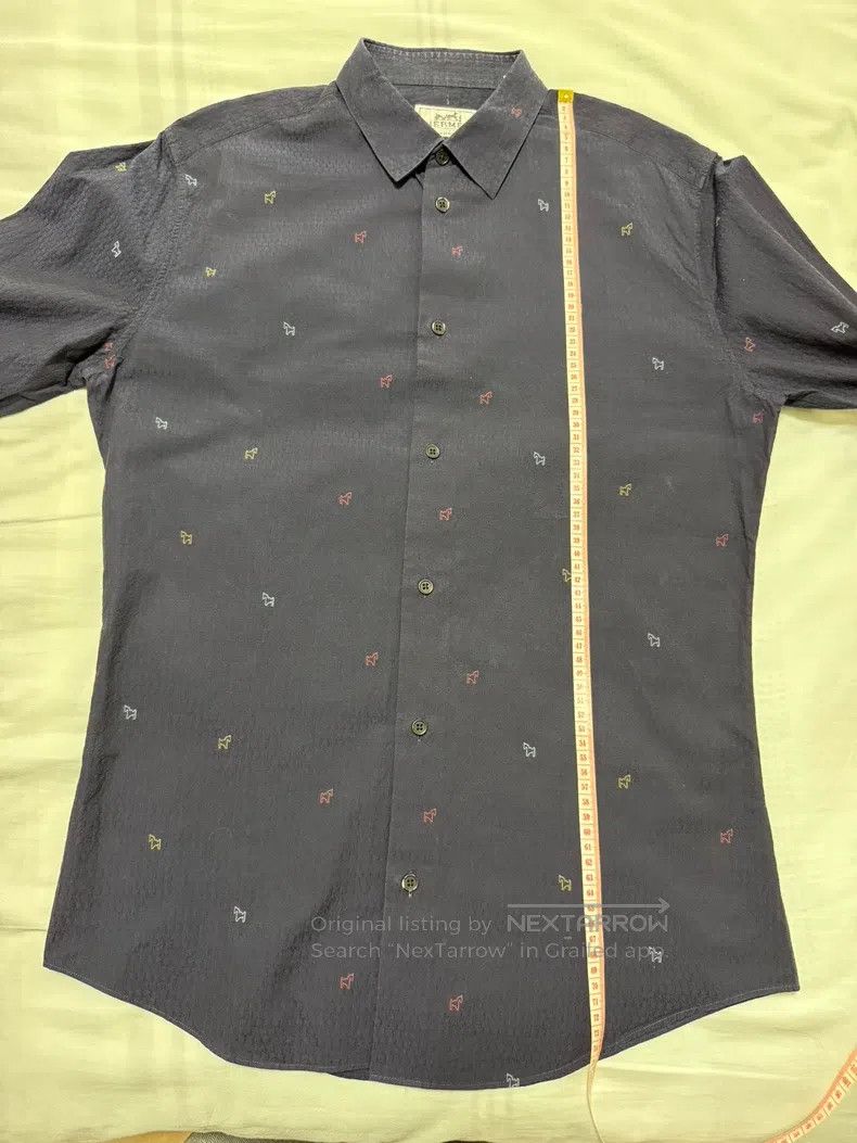 Hermes Hermes size 39 Embroidered jacquard shirt with raised patte Size US M / EU 48-50 / 2 - 5 Thumbnail