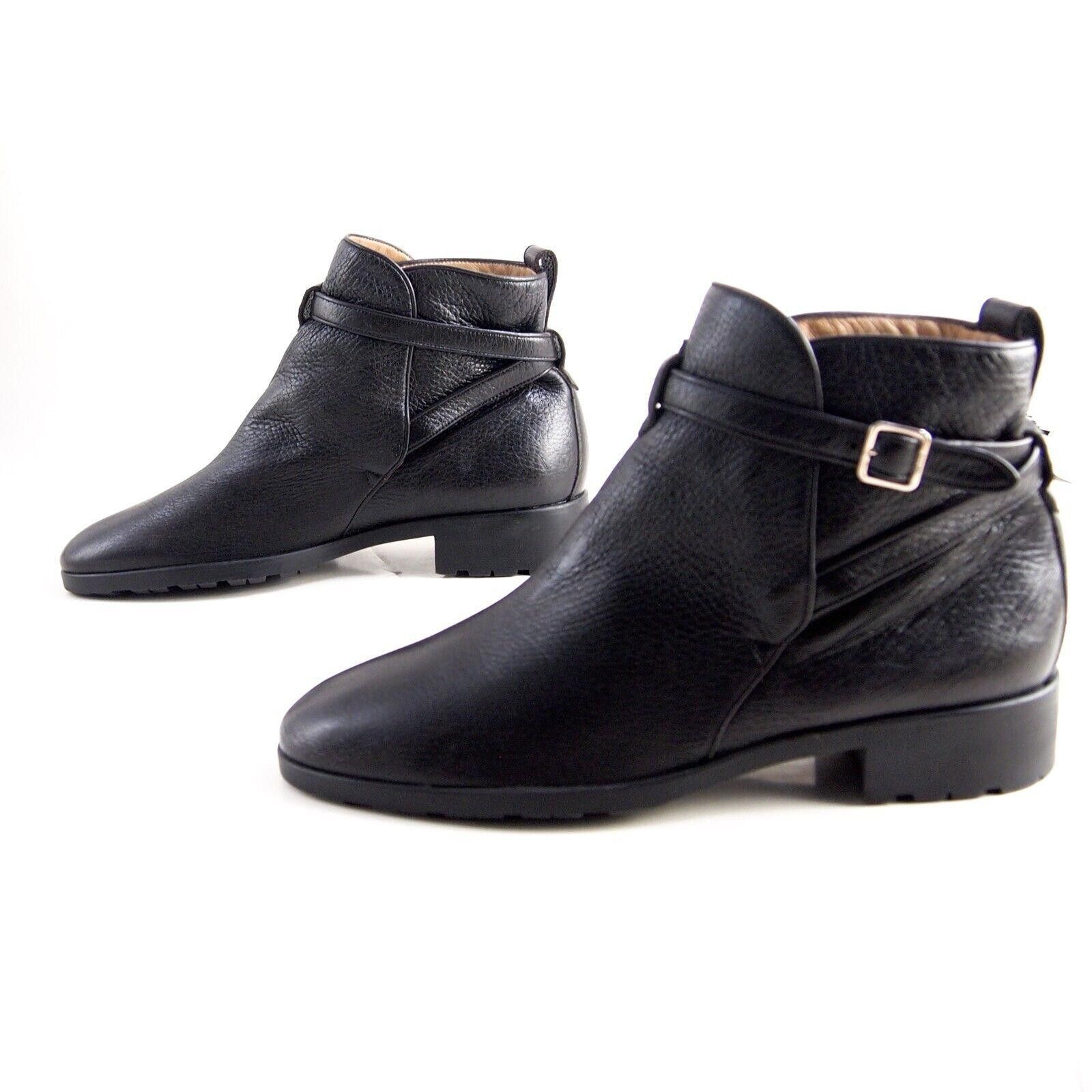 Bally Dayana Jodhpur Boots Black Leather Womens US 9.5 EU 40