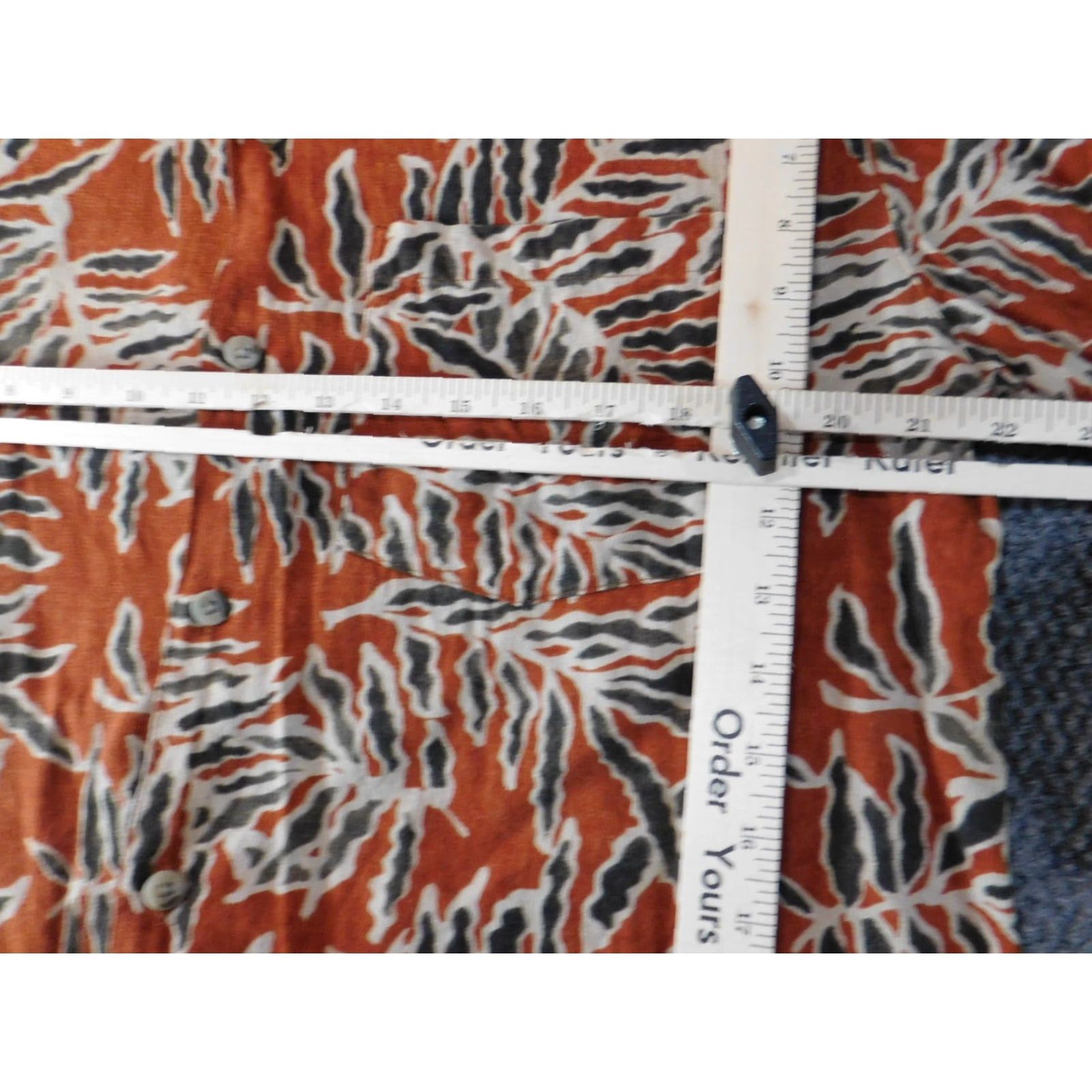 Vintage VINTAGE Woolrich Shirt Medium Mens orange floral Button-Up Collar-Down Short Sleeve Casual Mens Size US M / EU 48-50 / 2 - 5 Thumbnail