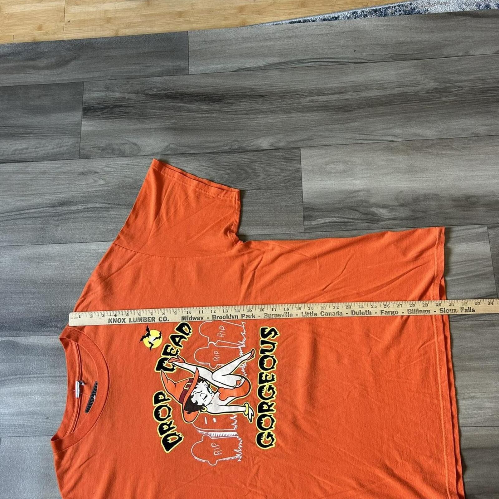 Other Vintage Betty Boop Orange Halloween graphic tee XL Size US XL / EU 56 / 4 - 6 Thumbnail