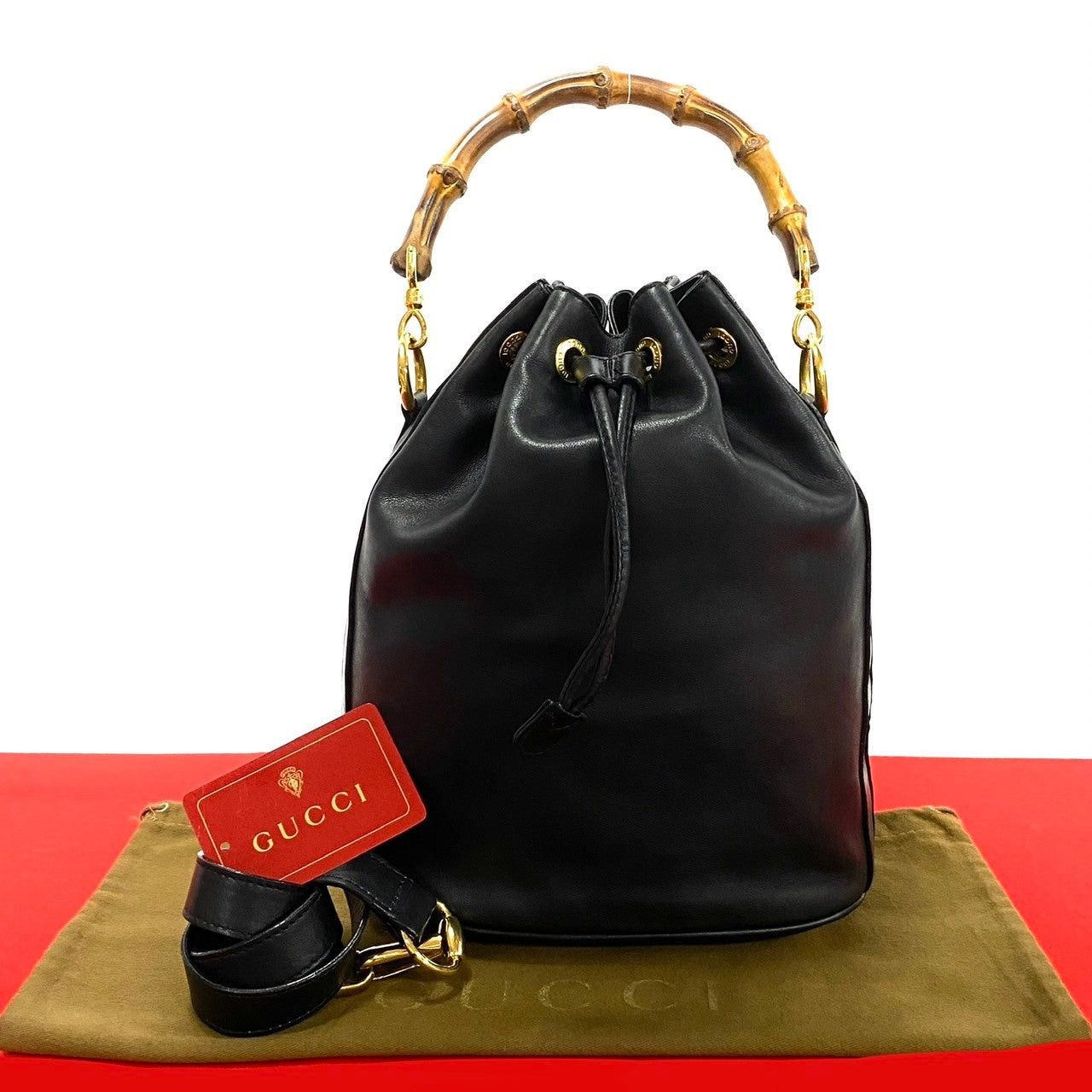 Gucci Gucci Shoulder Bag Black Leather Size ONE SIZE - 1 Thumbnail