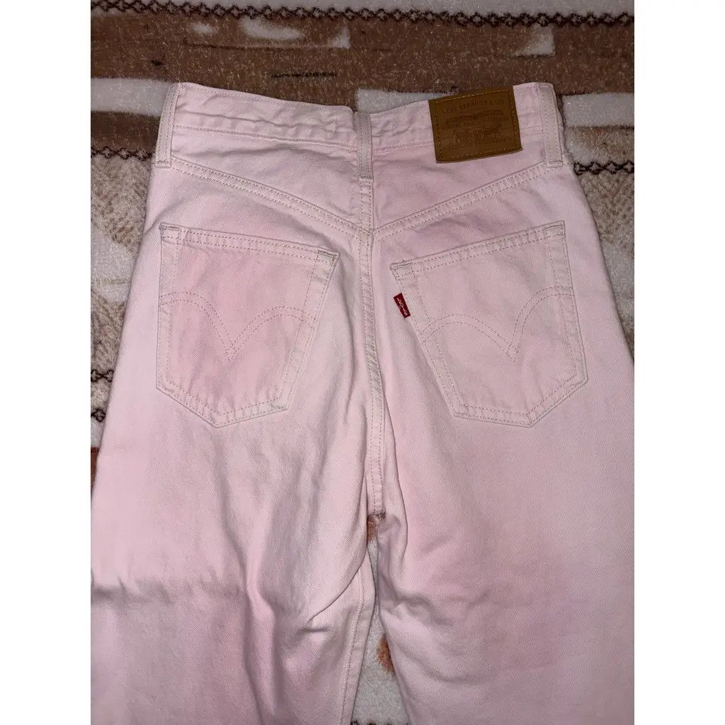 Levi's Levi’s Premium Ribcage Straight Ankle Jeans Blush Denim W25 Size 25" / US 0 / IT 36 - 1 Thumbnail