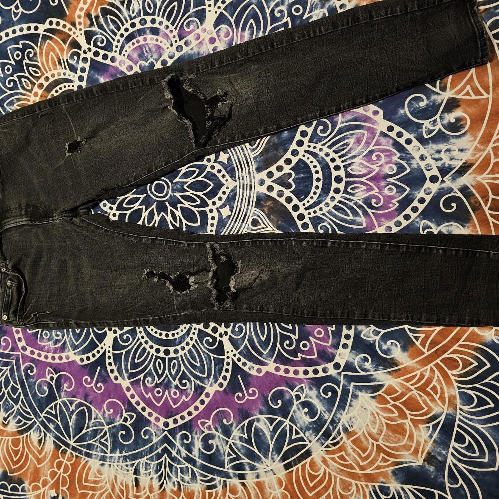 American Eagle Outfitters American Eagle Outfitters Men's Black Jeans Size US 32 / EU 48 - 2 Thumbnail