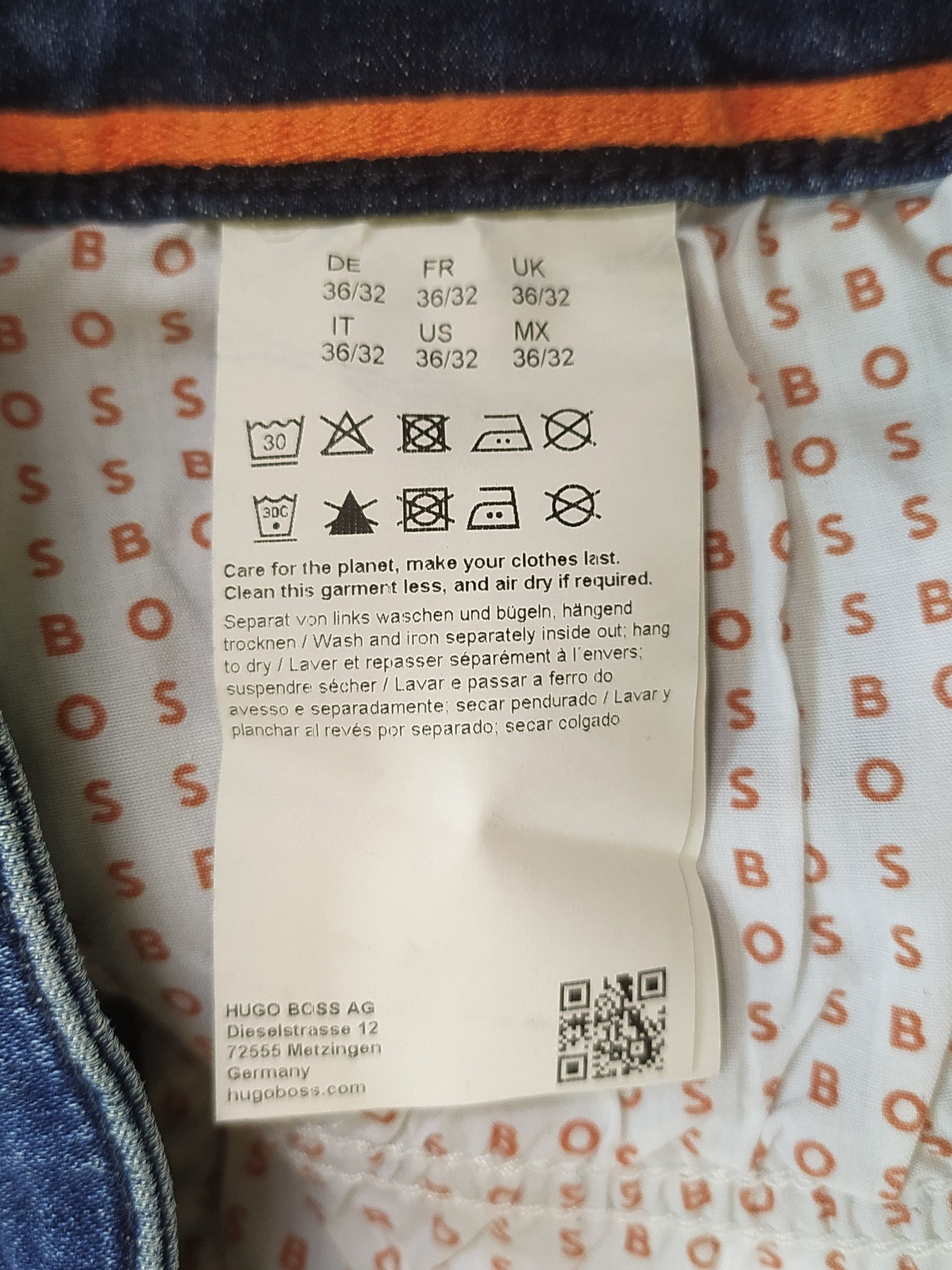 Hugo Boss HUGO BOSS MAINE Regular Fit Jeans FREE SHIPPING T/6034 Size US 36 / EU 52 - 7 Thumbnail