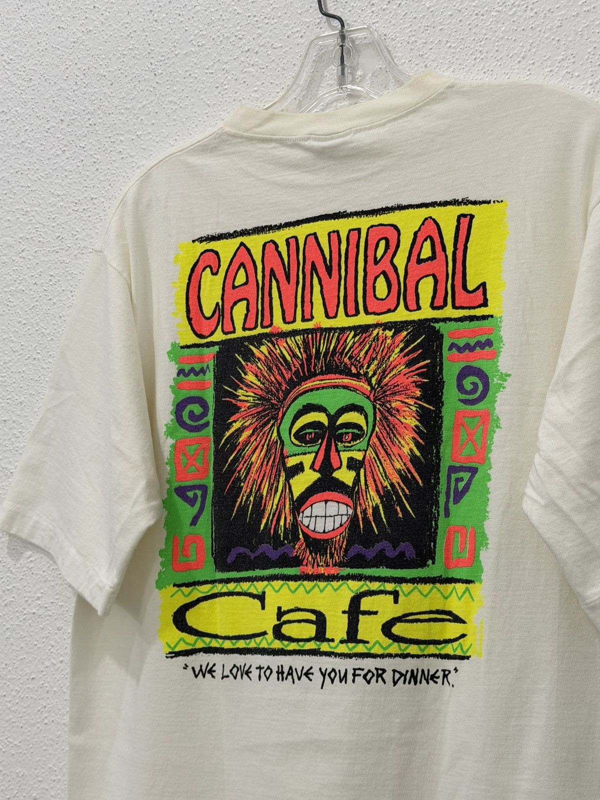 Vintage Vintage 90s Crazy Shirts Hawaii Cannibal Cafe Single Stitch Size US L / EU 52-54 / 3 - 3 Thumbnail