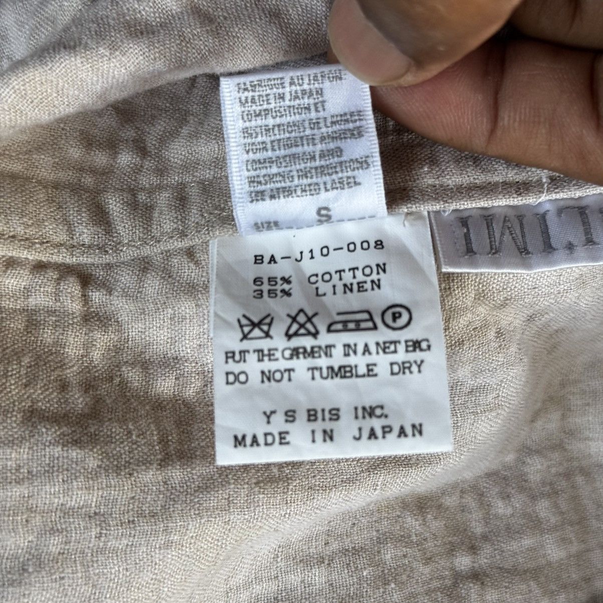 Limi Feu VTG Y’s Bis LIMI Yohji Yamamoto Cotton Linen Jacket Designer Size S / US 4 / IT 40 - 6 Thumbnail