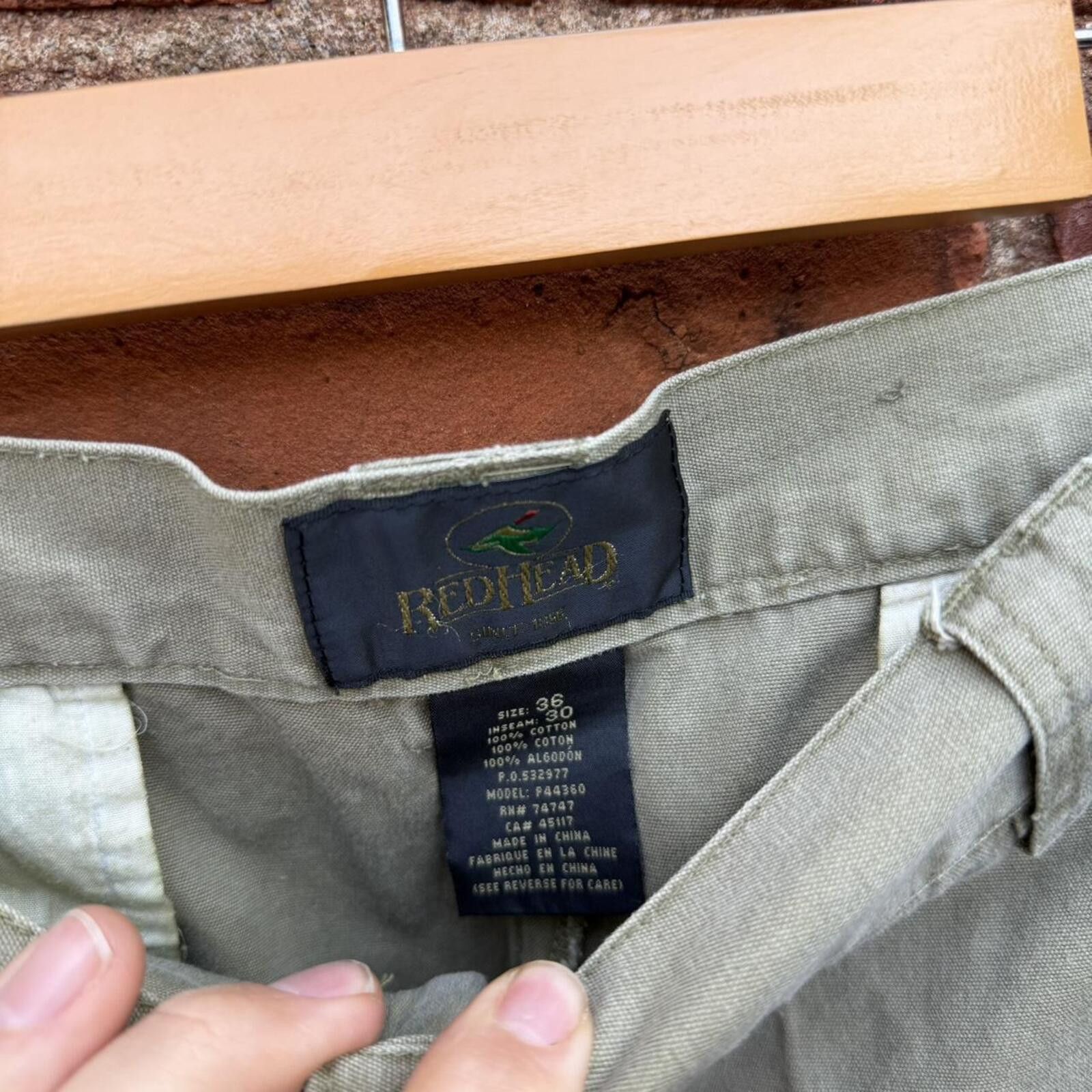 Other Vintage red head zip off summer cargo pants 00s 34-36x30 Size US 34 / EU 50 - 8 Thumbnail