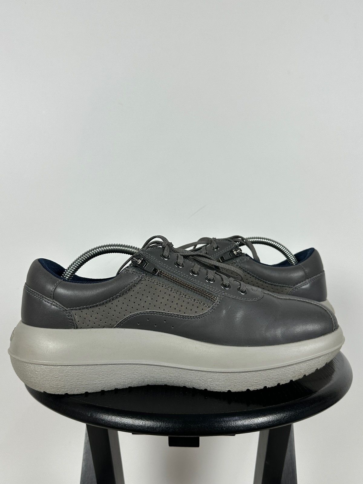 Kybun Kybun Gray Leather Orthopedic Comfort Sneakers Size US 9.5 / EU 42-43 - 4 Thumbnail