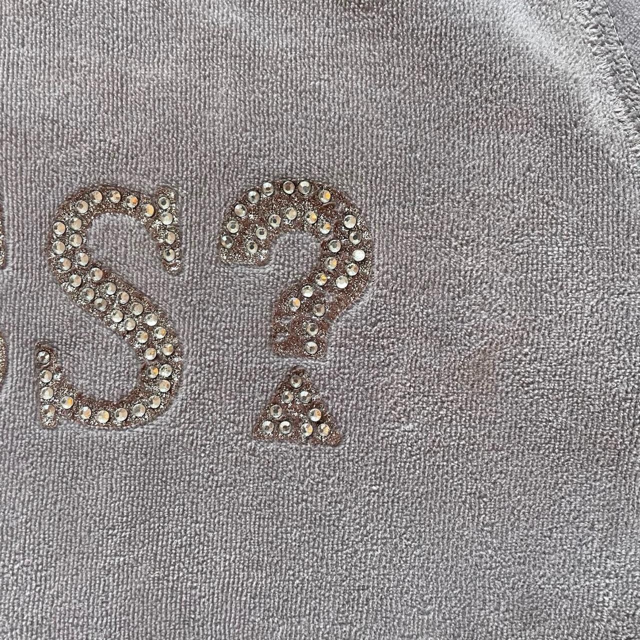 Guess Grey Guess Velvet Bling Hoodie Size L / US 10 / IT 46 - 8 Thumbnail
