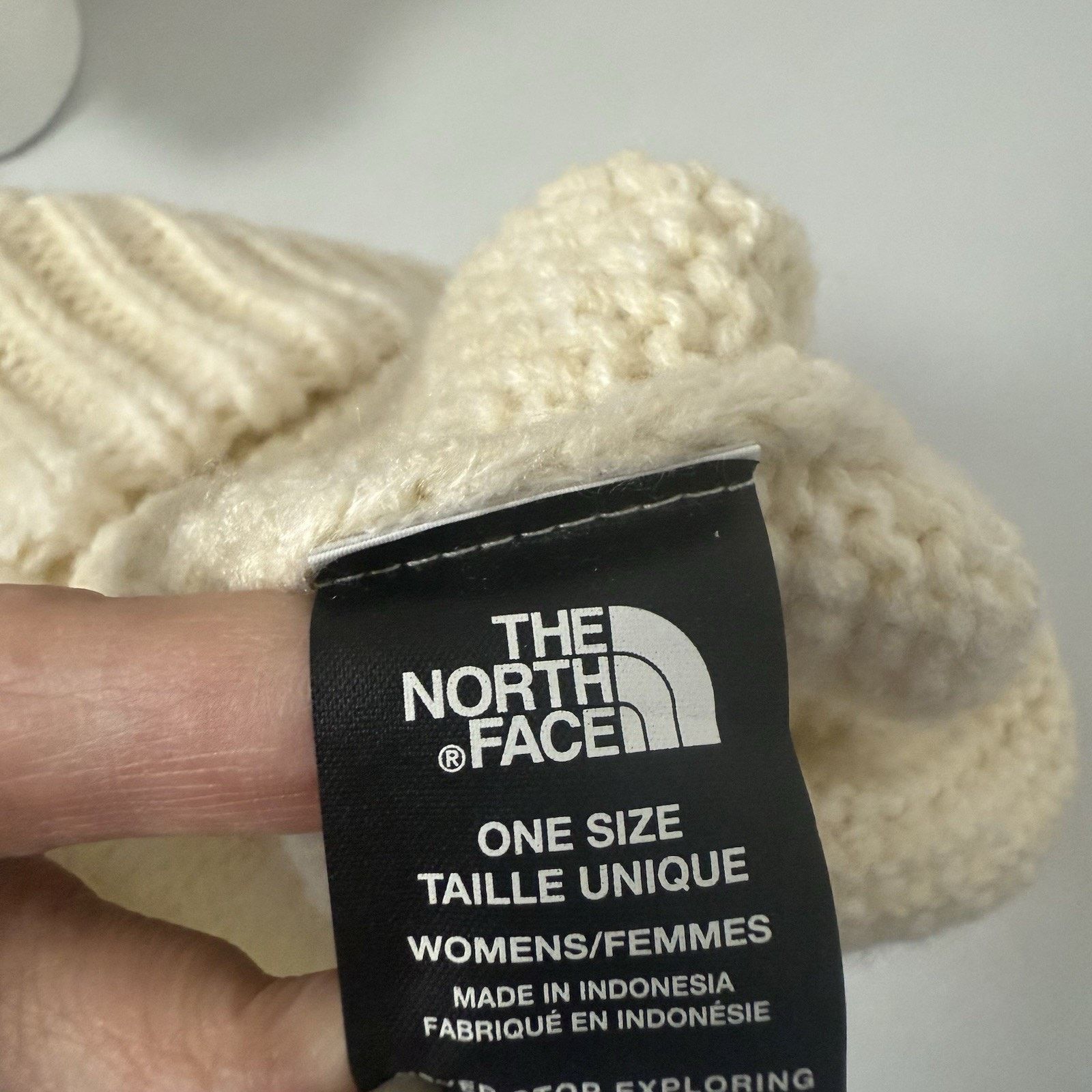 The North Face The North Face Cable Purrl Stitch Beanie Cream Winter Ski Size ONE SIZE - 4 Thumbnail