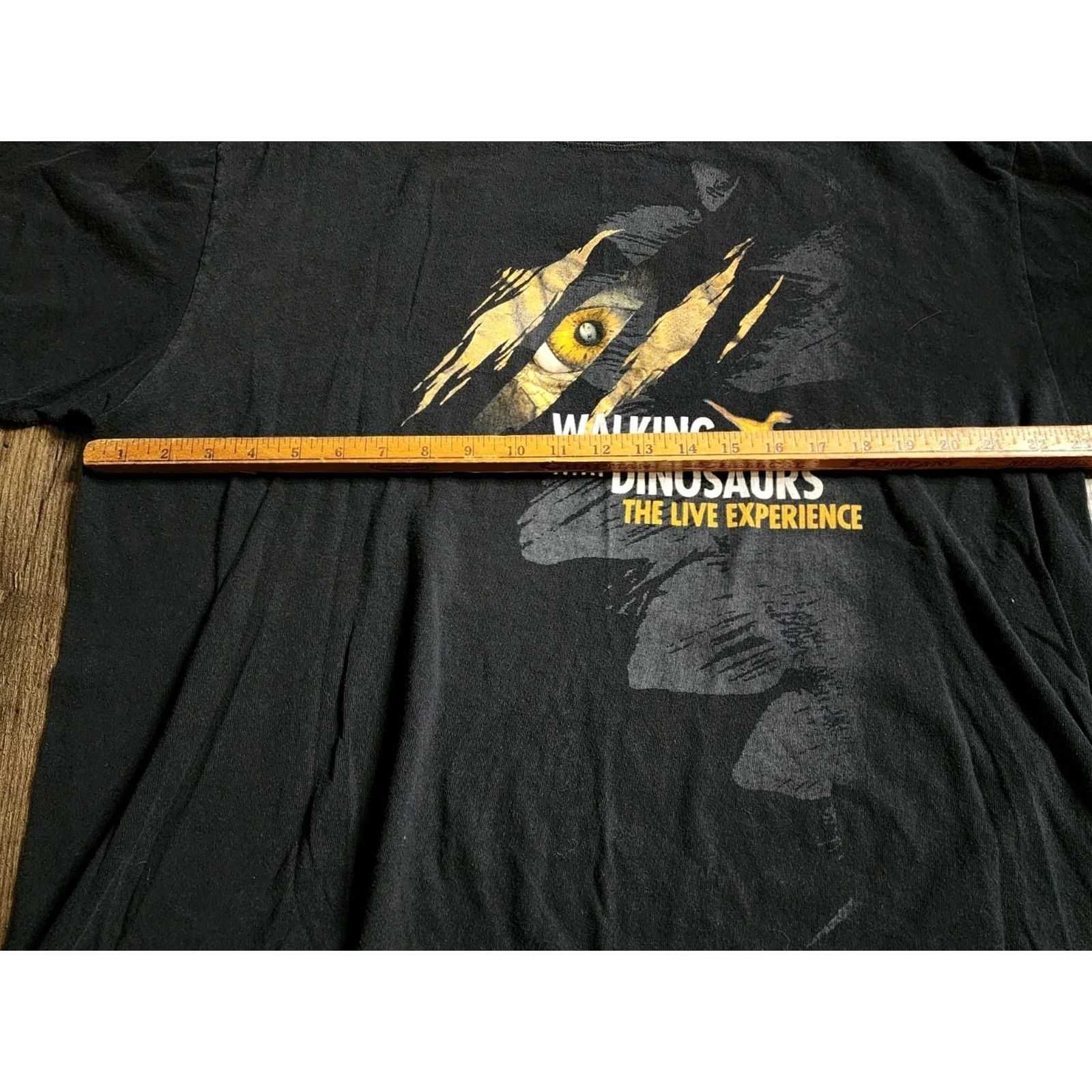 Anvil VINTAGE Anvil T-Shirt DINOSAURS Mens XL Black Cotton Crew Neck Short Sleeve Official Souvenir 90s DINOSAURS Theme Logo All Seasons Preshrunk Regular Size US XL / EU 56 / 4 - 4 Thumbnail
