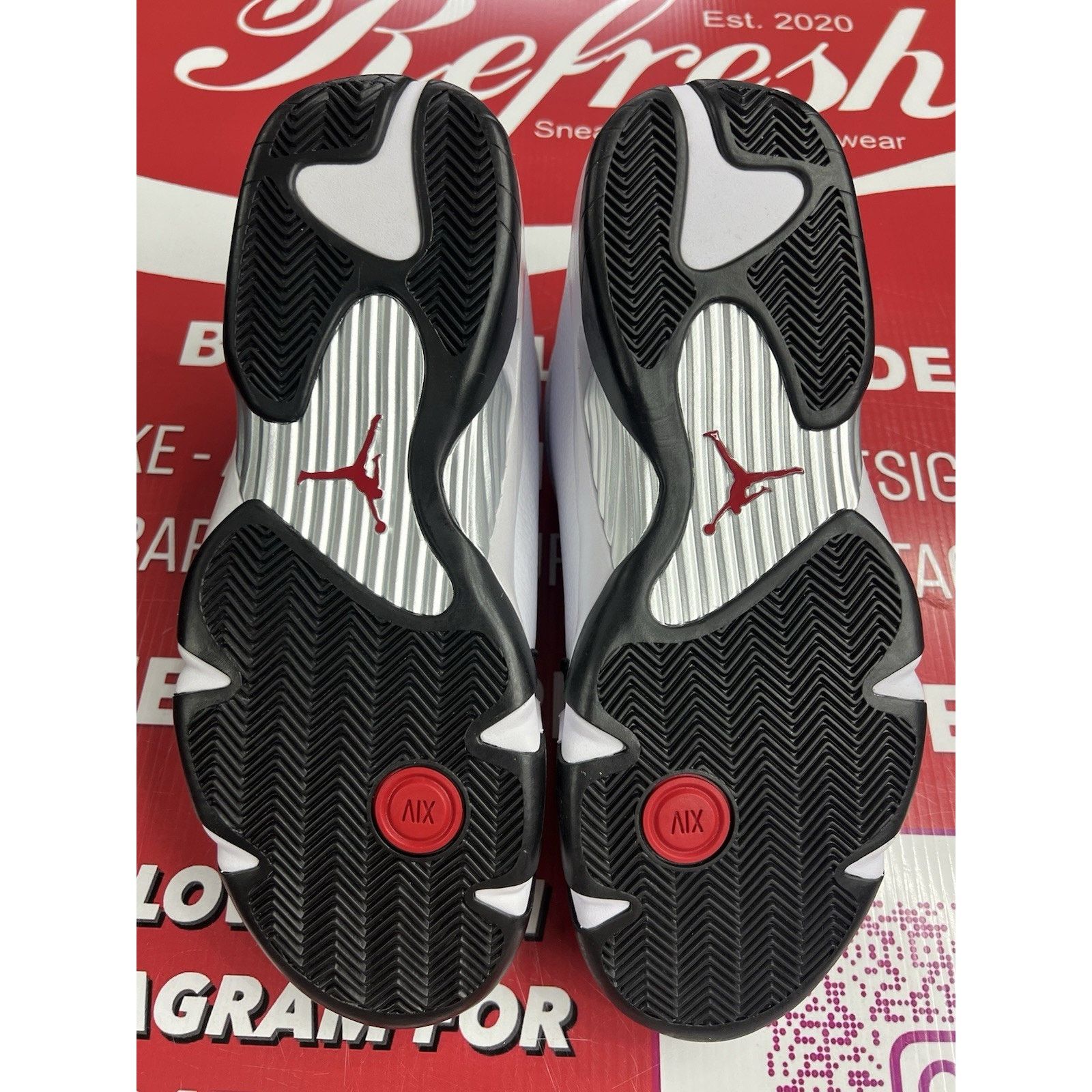 Jordan Brand Air Jordan 14 Retro Black Toe (2024) Size 12.5 (487471-160) Size US 12.5 / EU 45-46 - 6 Thumbnail