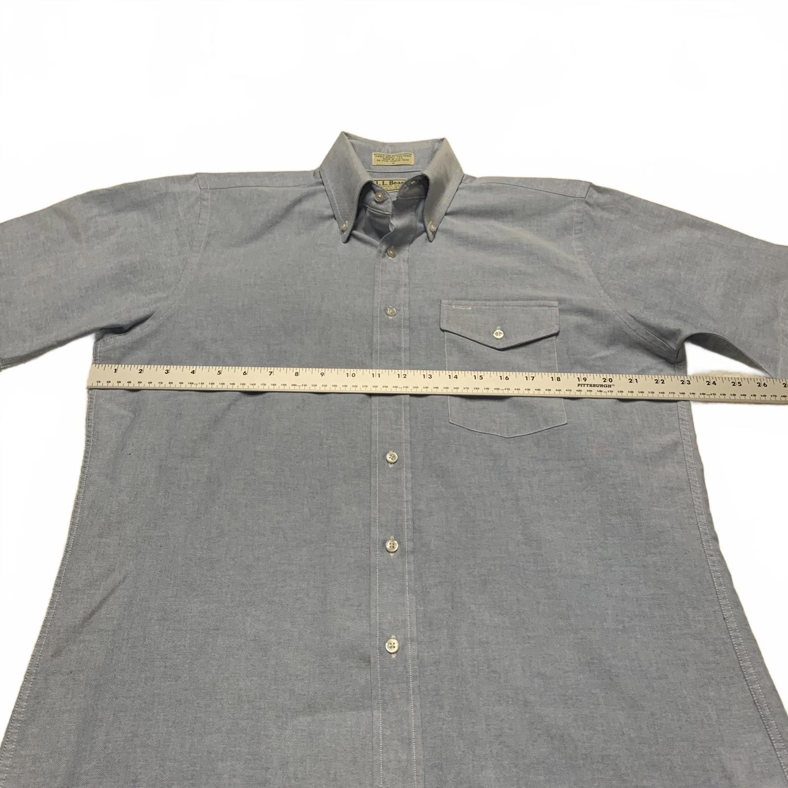 L.L. Bean L.L. Bean Light Blue Short Sleeve Button-Up Shirt L Size US L / EU 52-54 / 3 - 4 Thumbnail