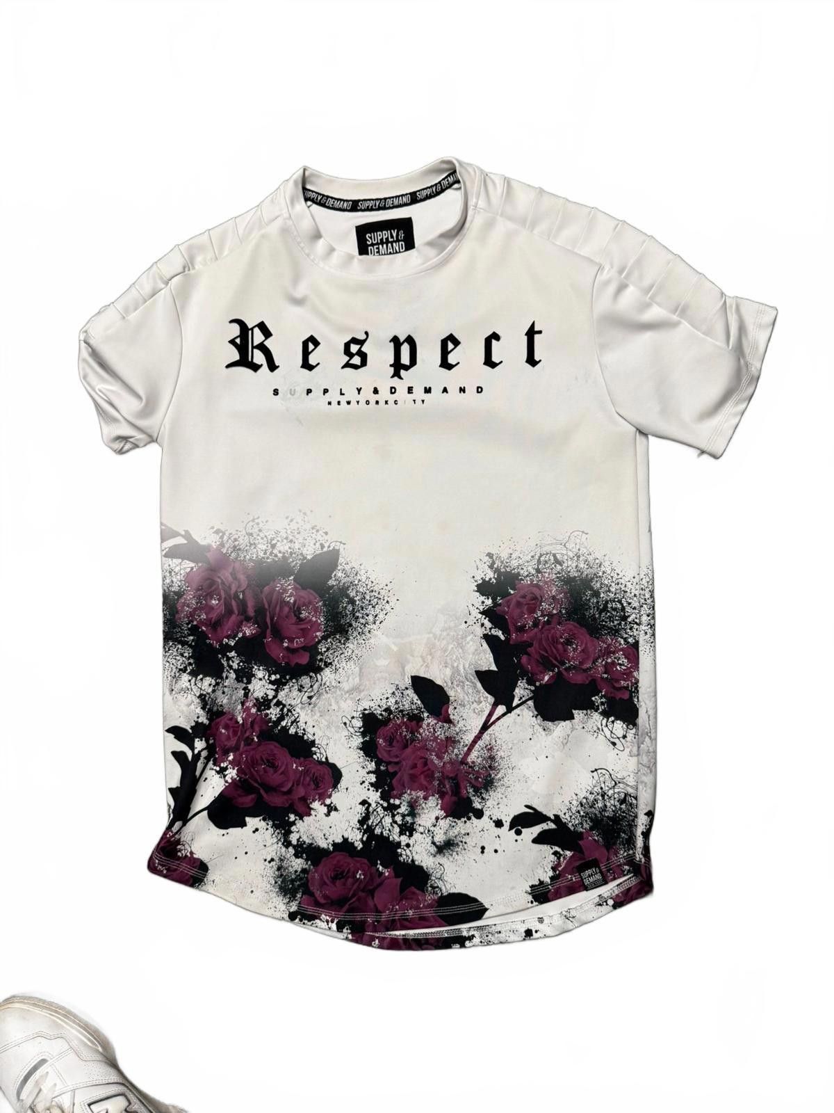 Supply & Demand Supply & Demand 'Respect' Graphic T-Shirt - Floral Design Size US M / EU 48-50 / 2 - 1 Thumbnail