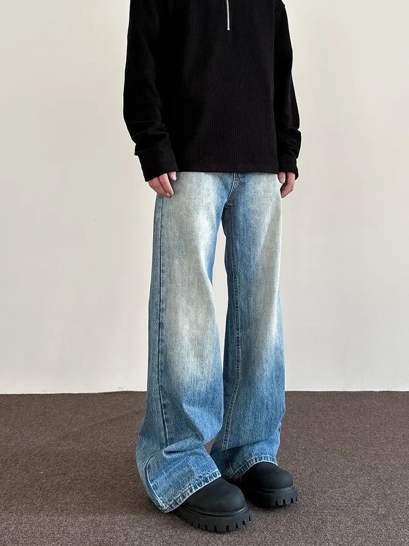 Japanese Brand × Jean Retro loose straight leg high street jeans Size US 32 / EU 48 - 6 Thumbnail