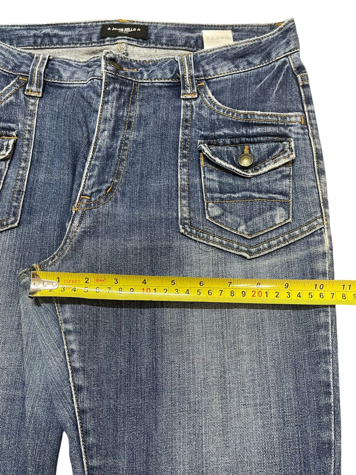 Hypebeast Vintage Japanese Brand Bush Pants Faded Wash Wide Leg Jeans Size US 30 / EU 46 - 14 Thumbnail