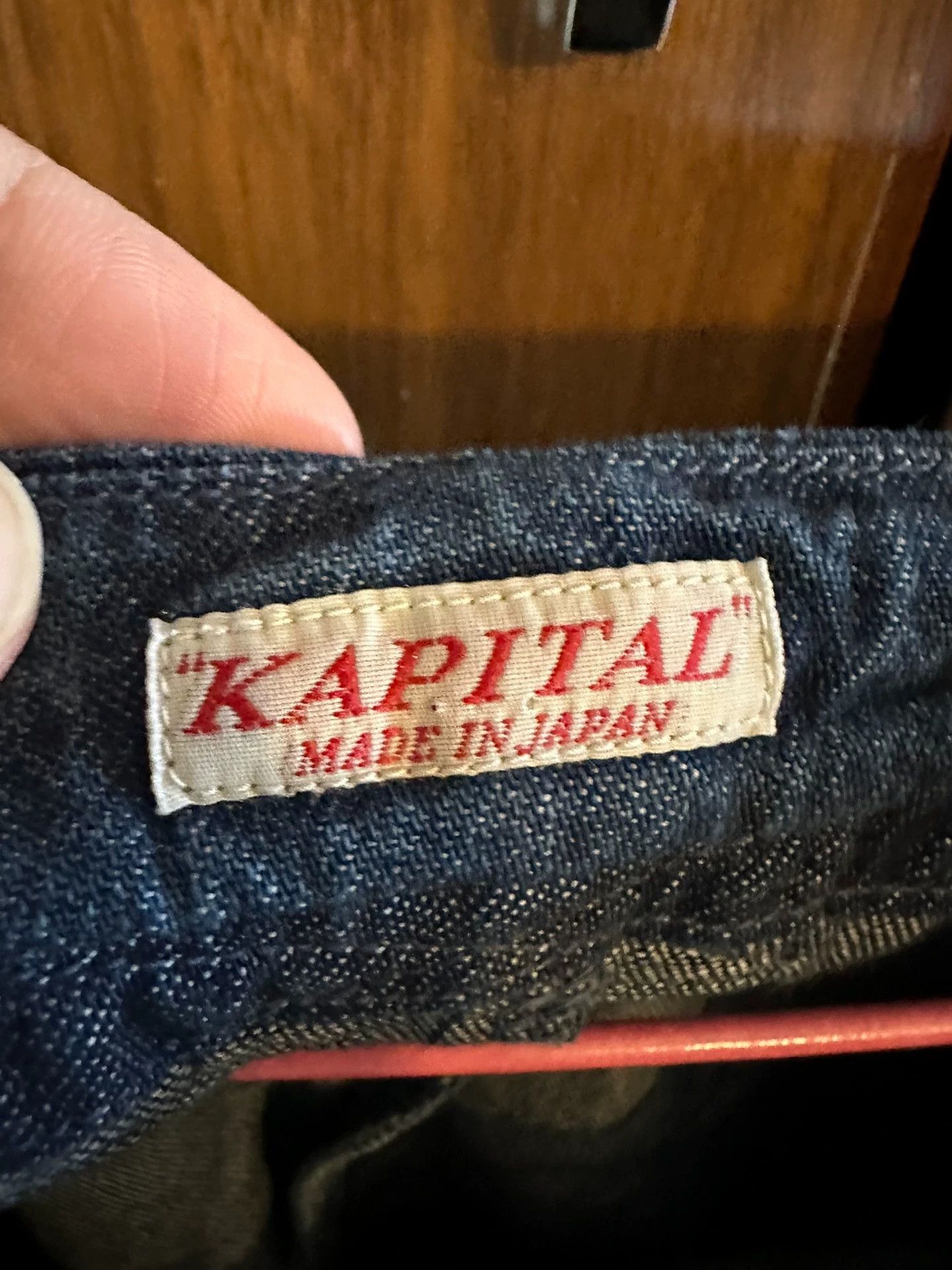 Kapital Kapital Asymmetric tailoring blue dyed jeans Size US 32 / EU 48 - 1 Thumbnail