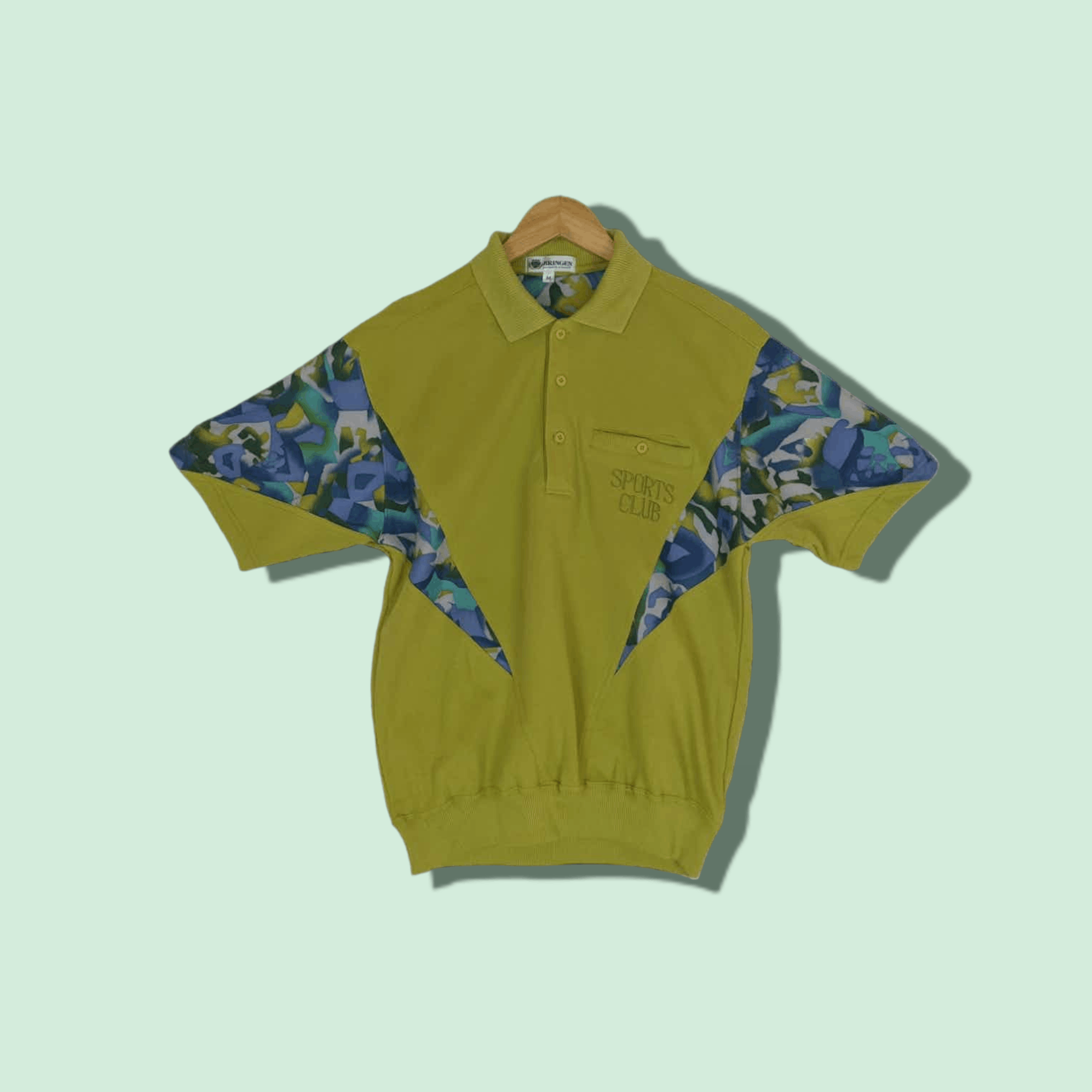 Japanese Brand Vintage Japan BRINGEN Flower Monogram Polo Shirt Size US M / EU 48-50 / 2 - 1 Thumbnail