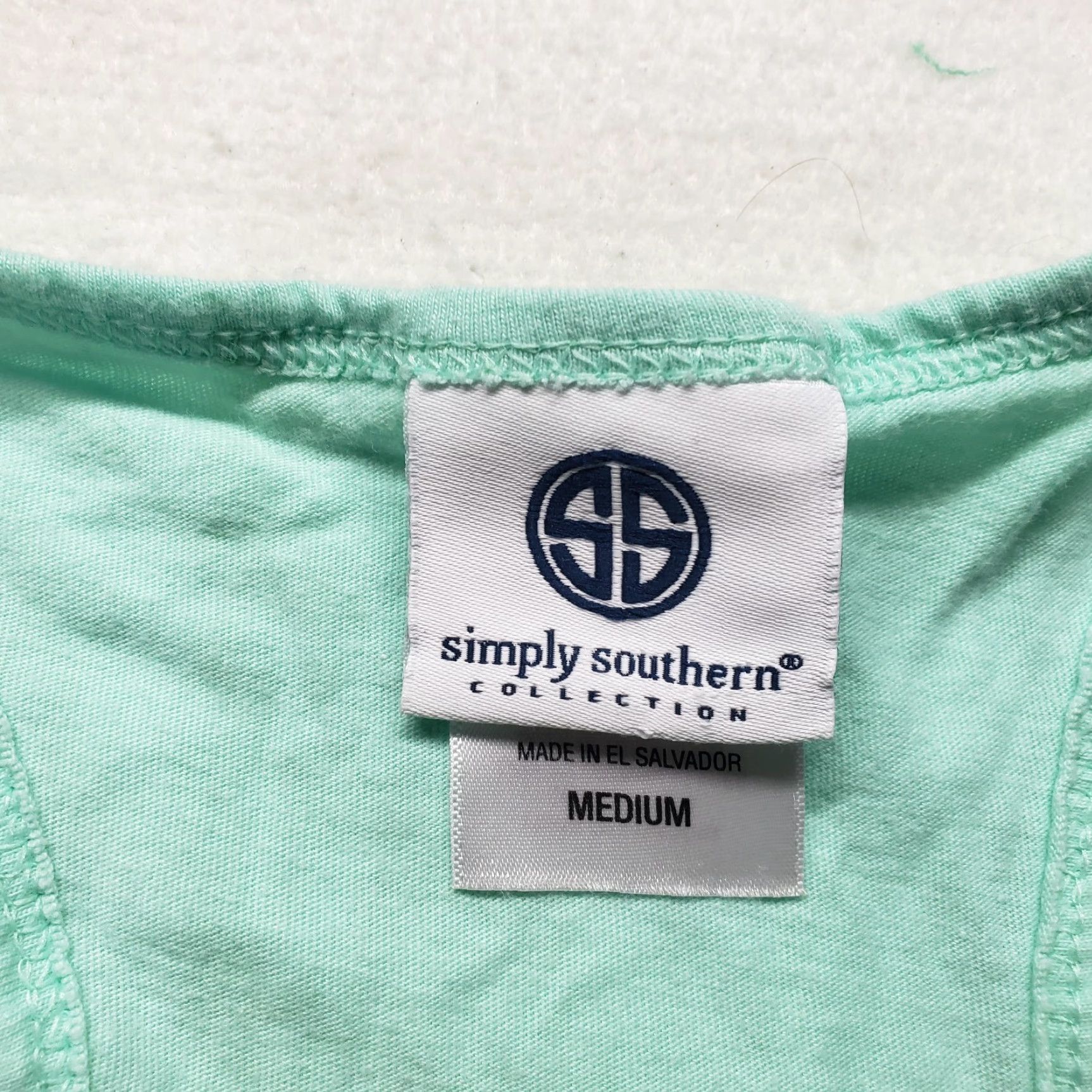 Vintage Simply Southern Shirt Tank Women M Blue "Life is a Party in the South" Graphic Size M / US 6-8 / IT 42-44 - 3 Thumbnail