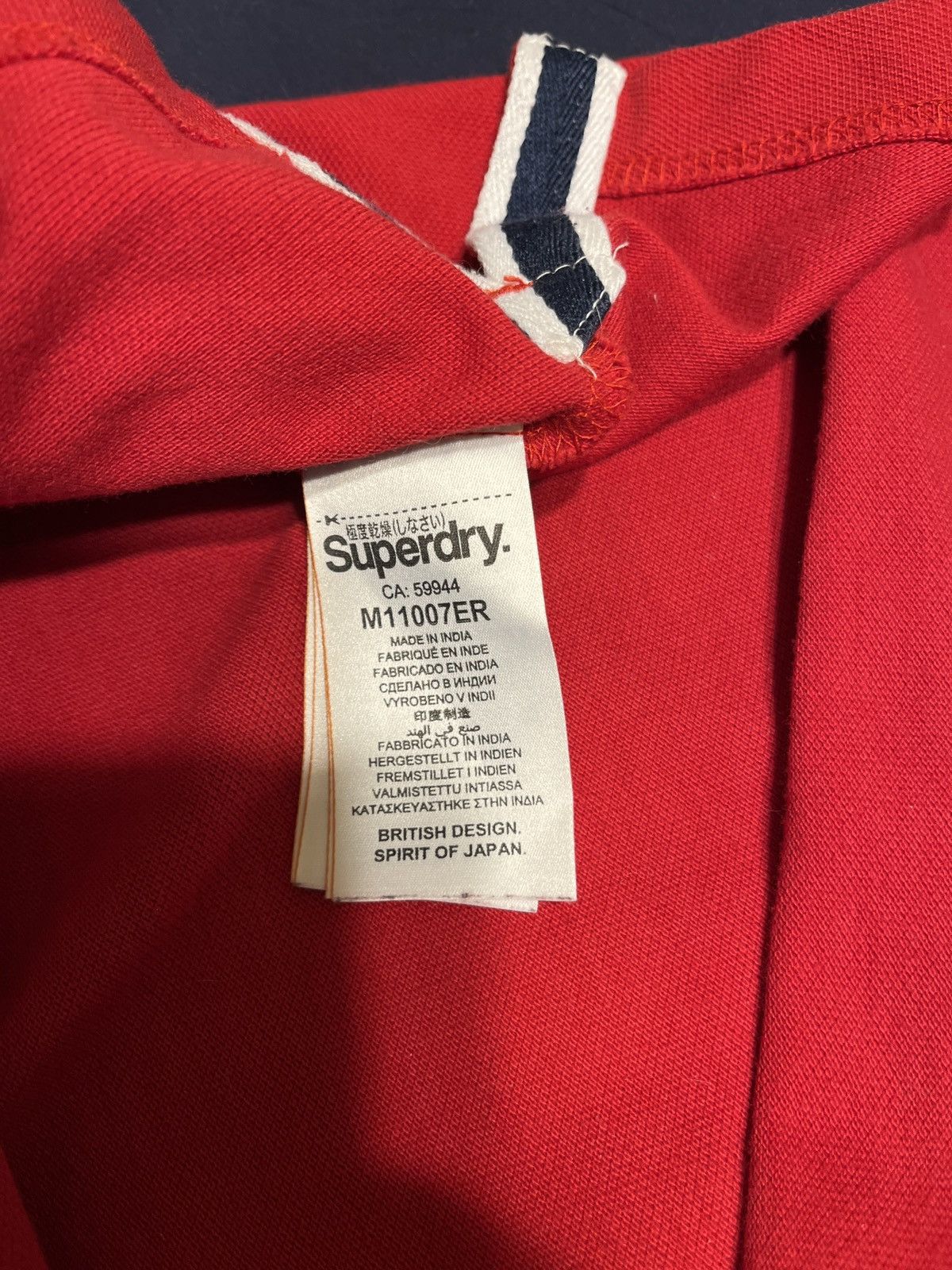 Superdry Rare Red Super Dry no 8 in Lg Size US L / EU 52-54 / 3 - 5 Thumbnail