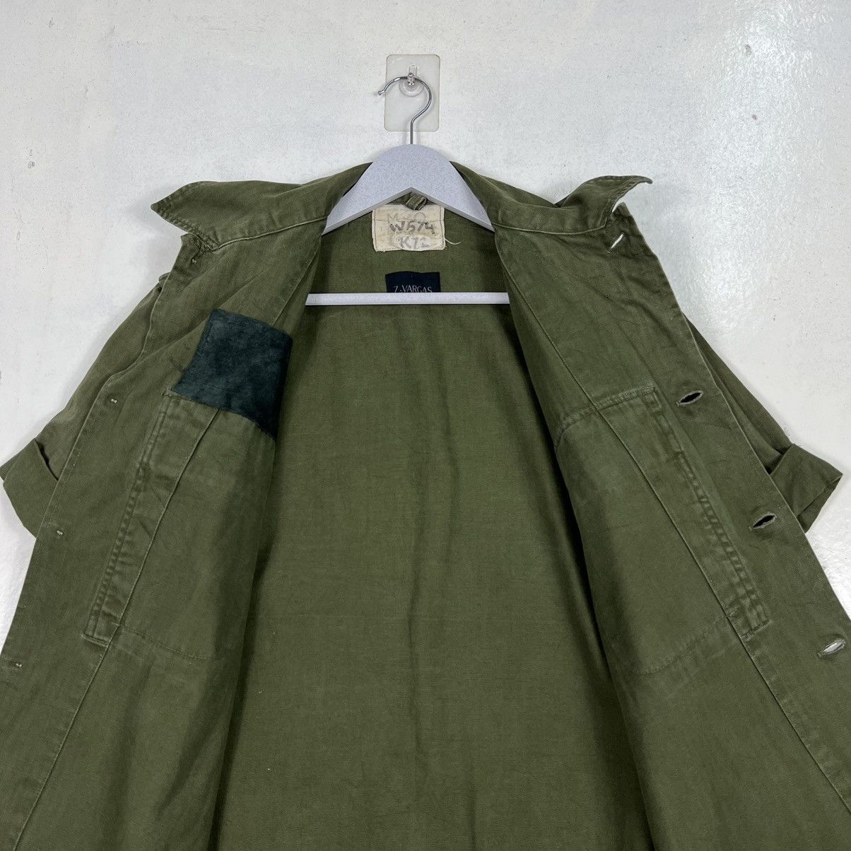 Designer × Vintage 🔥 VINTAGE REWORK Z VARGAS HBT MILITARY SHIRTS JACKET Size US M / EU 48-50 / 2 - 12 Thumbnail
