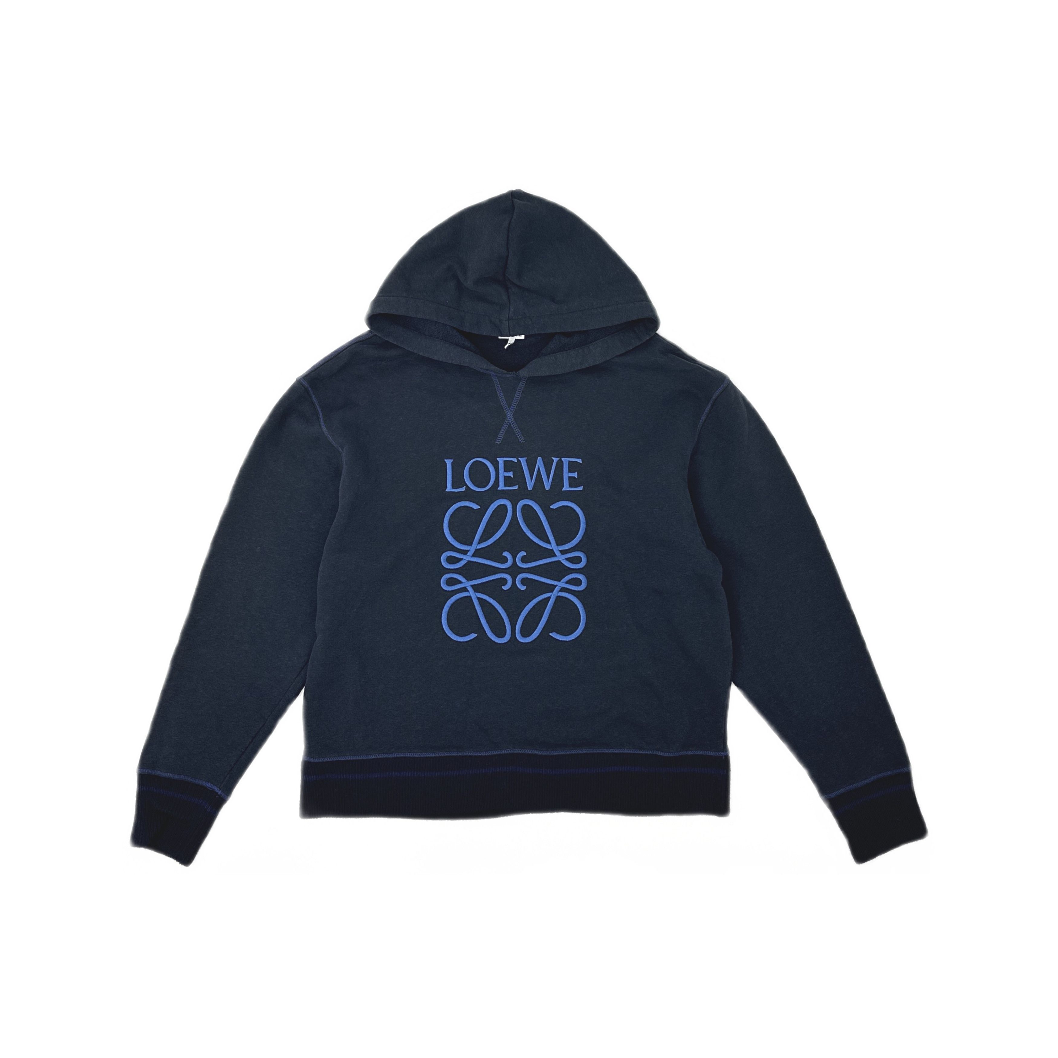 Loewe Loewe Anagram Embroidered Hoodie Size L Size L / US 10 / IT 46 - 1 Thumbnail