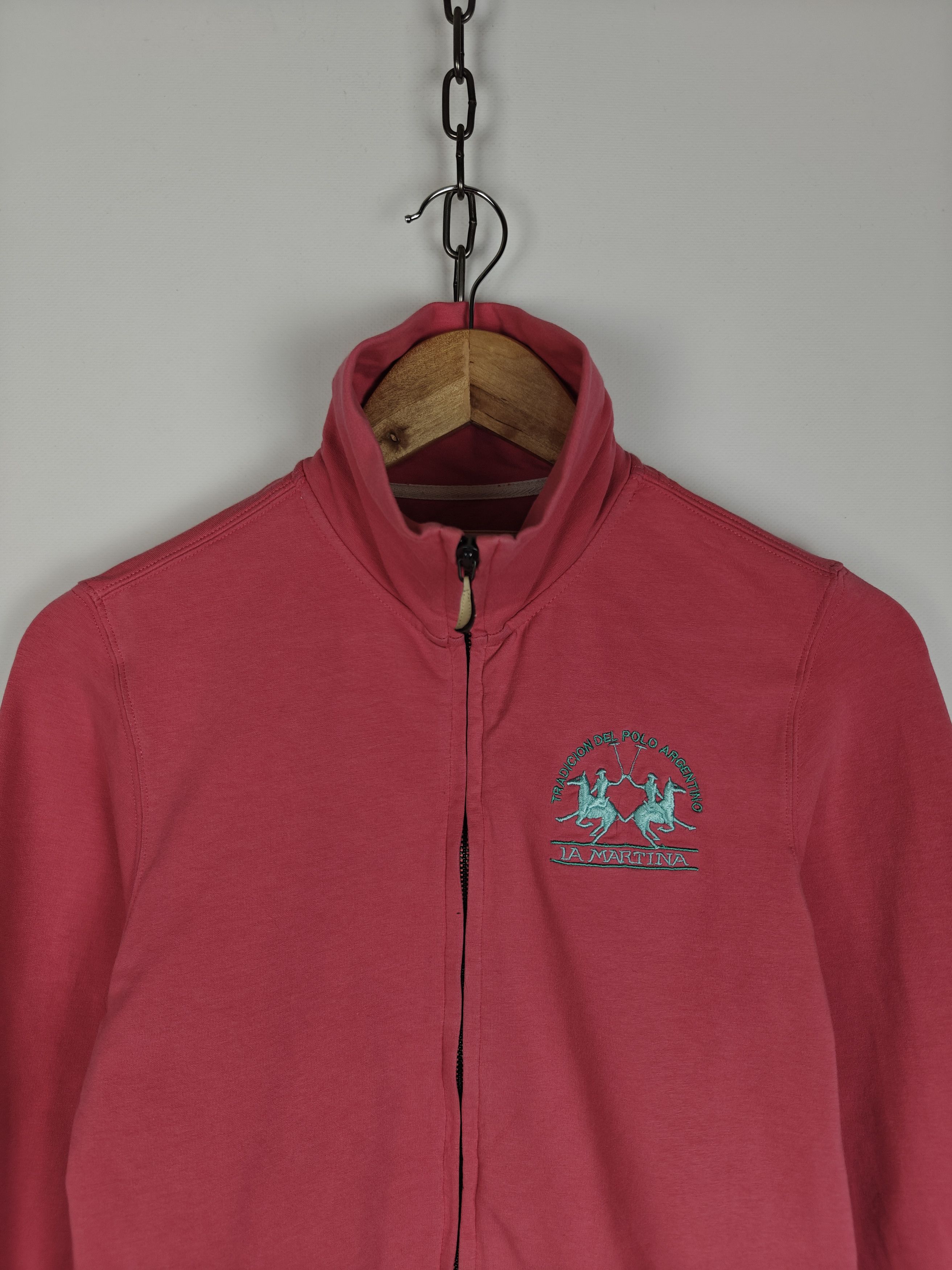 La Martina La Martina Track Top Jacket Zip Pink size M Size M / US 6-8 / IT 42-44 - 2 Thumbnail