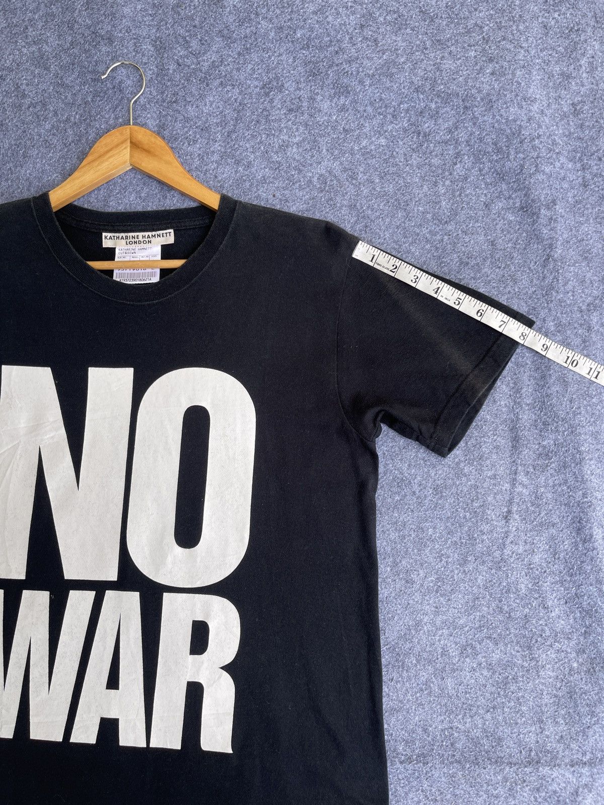 Katharine Hamnett London Last Drop🔥Rare🔥KATHARINE HAMNETT LONDON No War Black Tee Size US L / EU 52-54 / 3 - 13 Thumbnail