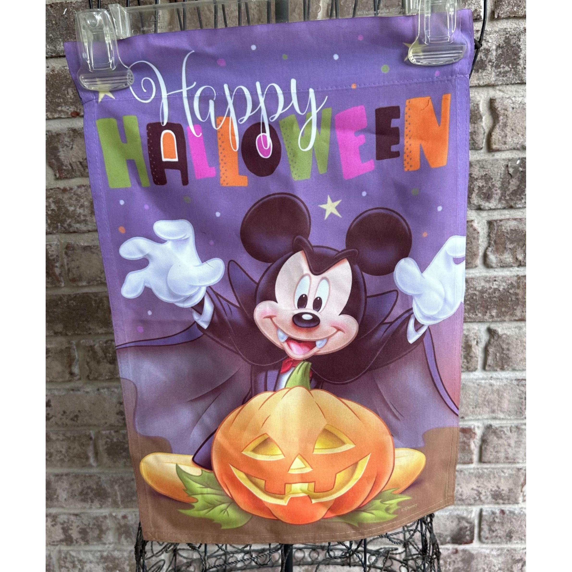 Disney Disney Mickey Mouse Dracula Halloween Garden Flag 17 inches Size ONE SIZE - 2 Thumbnail