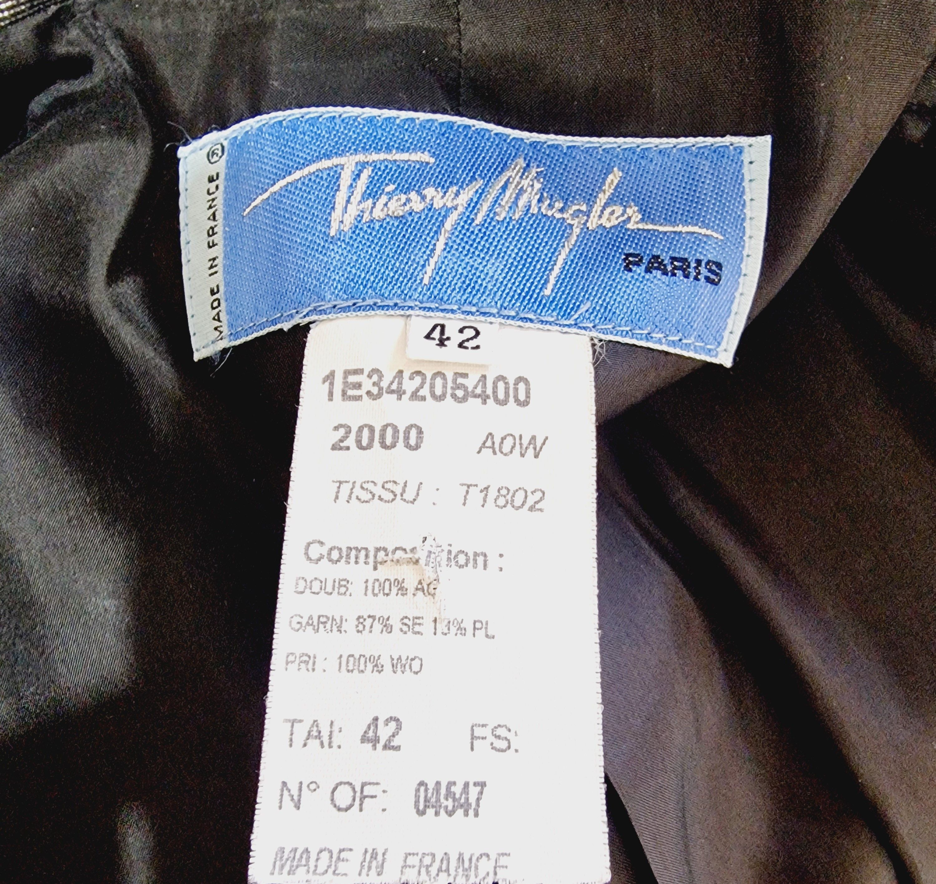 Thierry Mugler Thierry Mugler F/W 2000 Evening Rhinestone Blazer Jacket Size L / US 10 / IT 46 - 10 Thumbnail