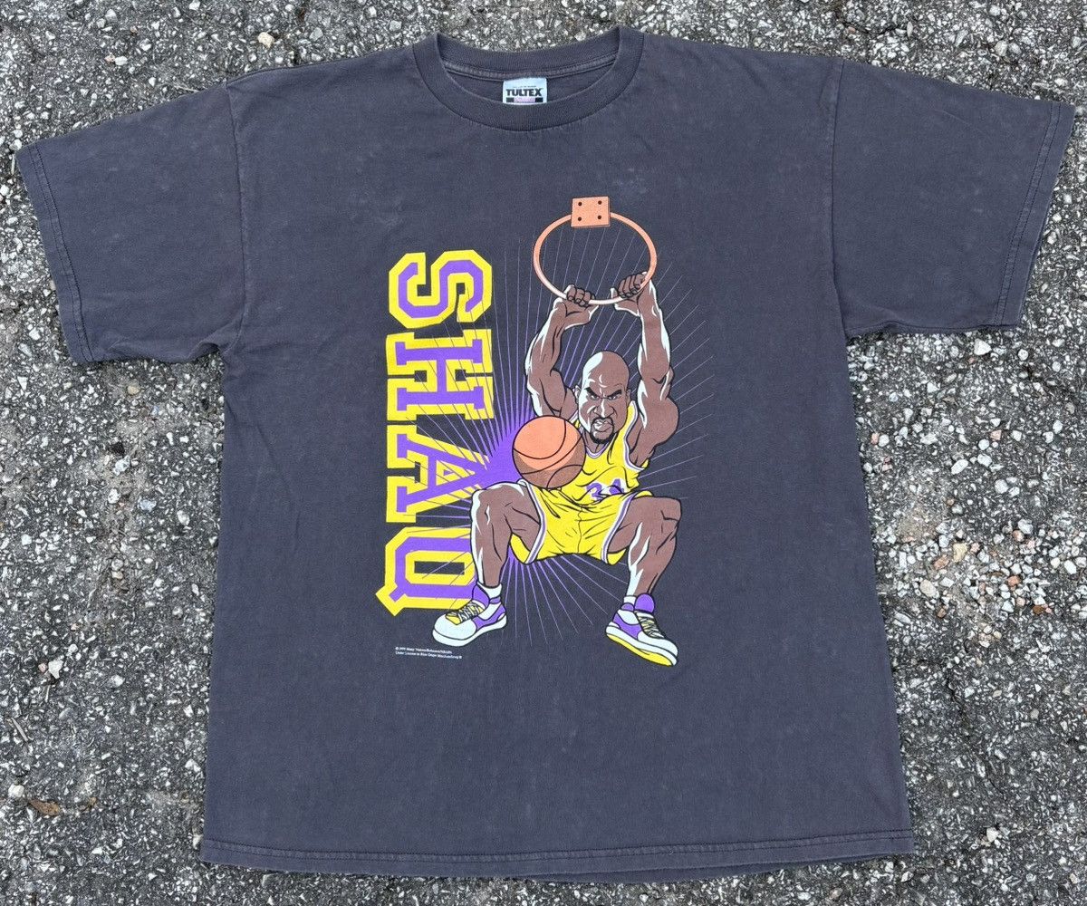 Other Vintage 1999 Los Angeles Lakers Shaquille O'Neal Caricature Size US XL / EU 56 / 4 - 1 Thumbnail