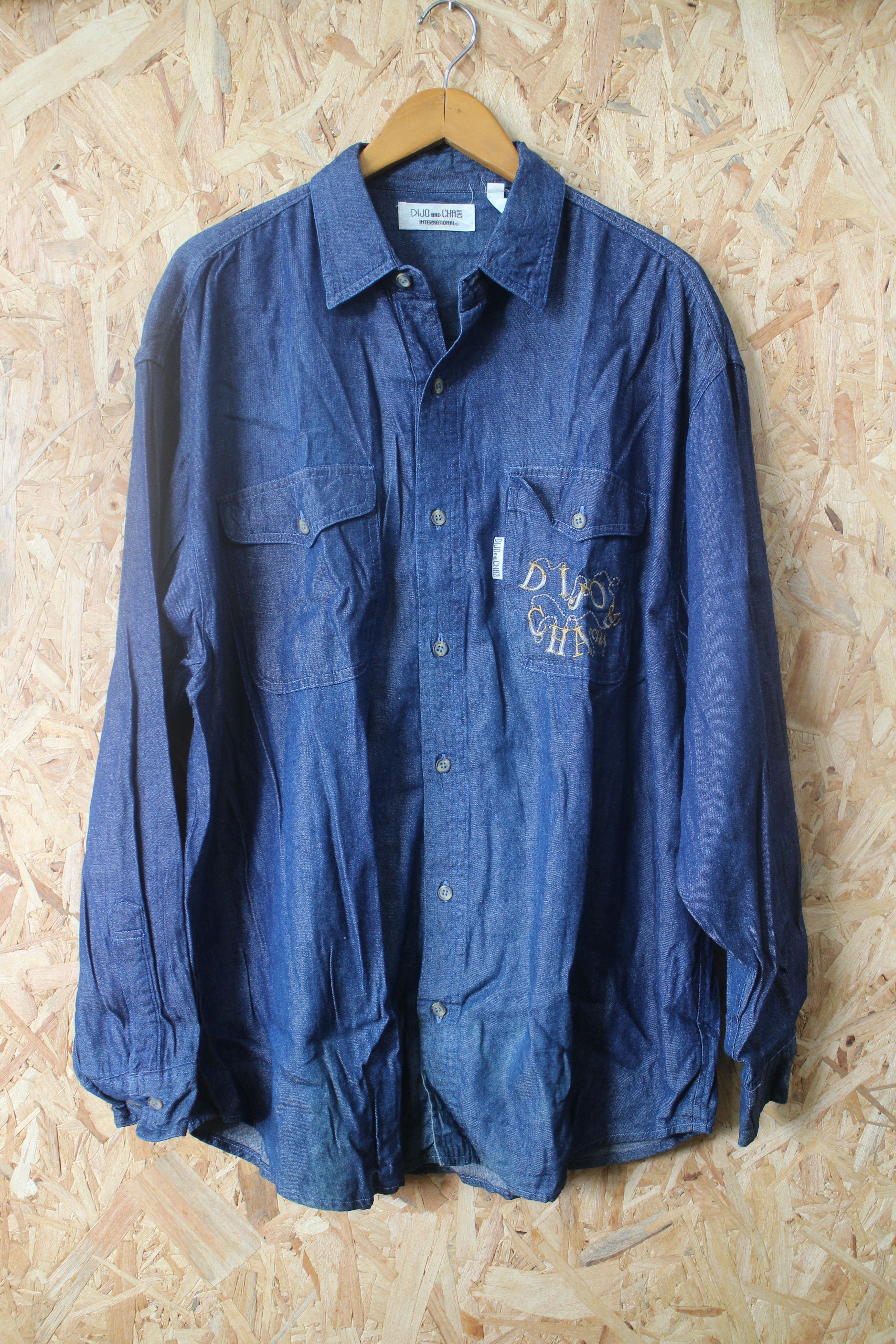 Rap Tees Men Denim Blue Denim Shirt Size L Size US L / EU 52-54 / 3 - 1 Thumbnail