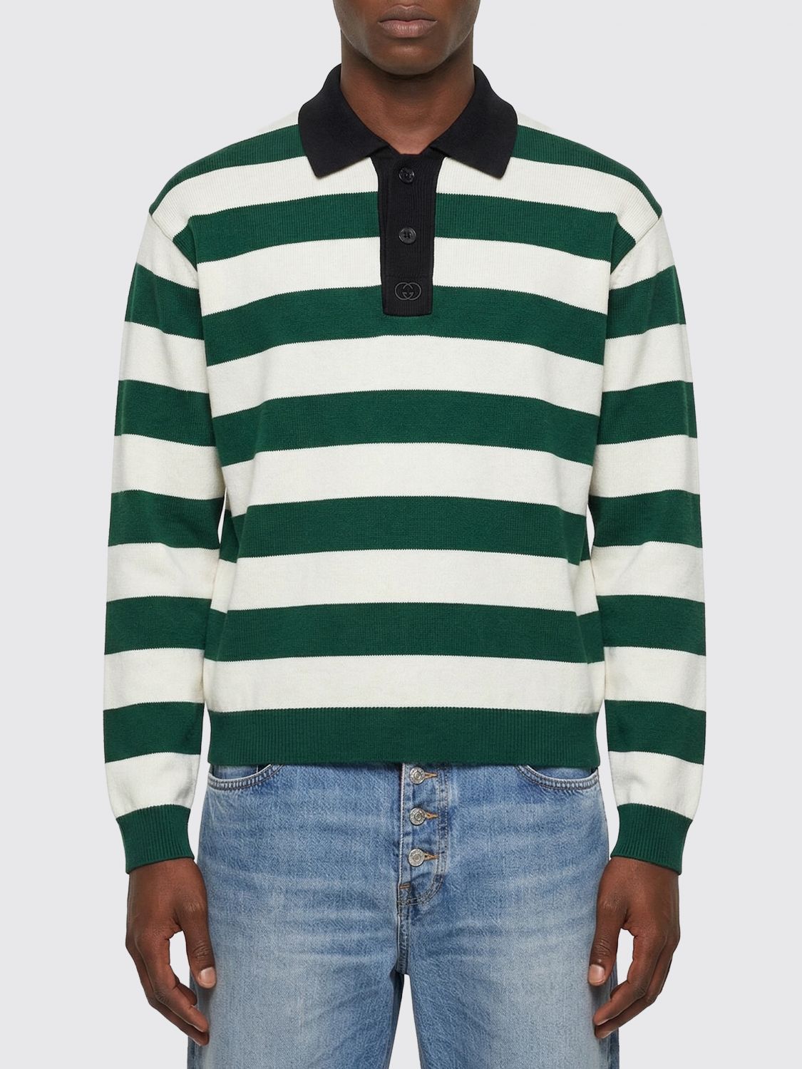 Gucci Gucci Polo Shirt Men Green Size US S / EU 44-46 / 1 - 1 Thumbnail