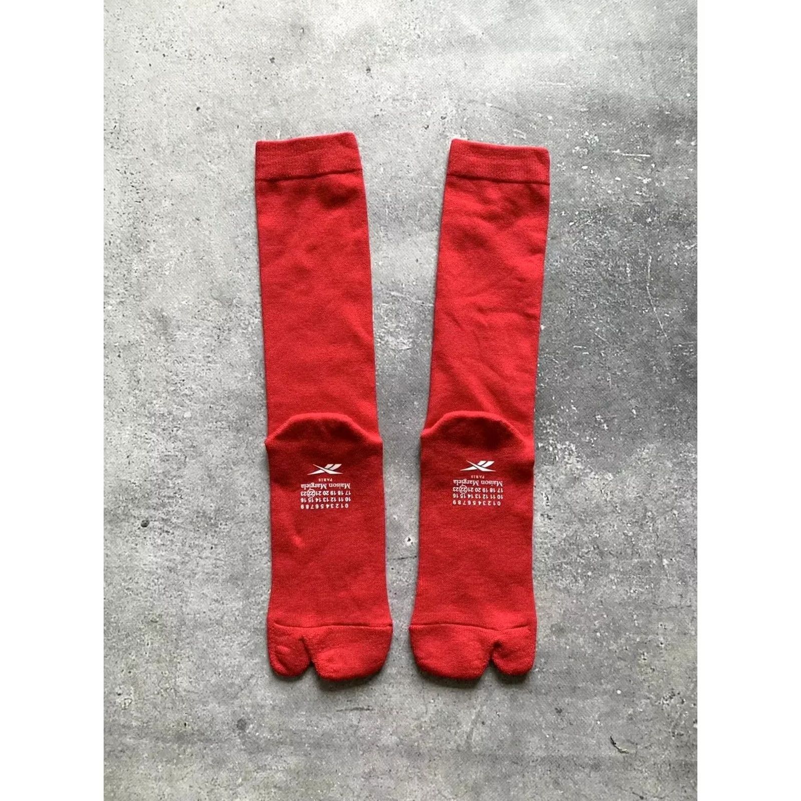 Maison Margiela MAISON MARGIELA x REEBOK TABI SOCKS RED Socks MEN One Size Size ONE SIZE - 4 Thumbnail