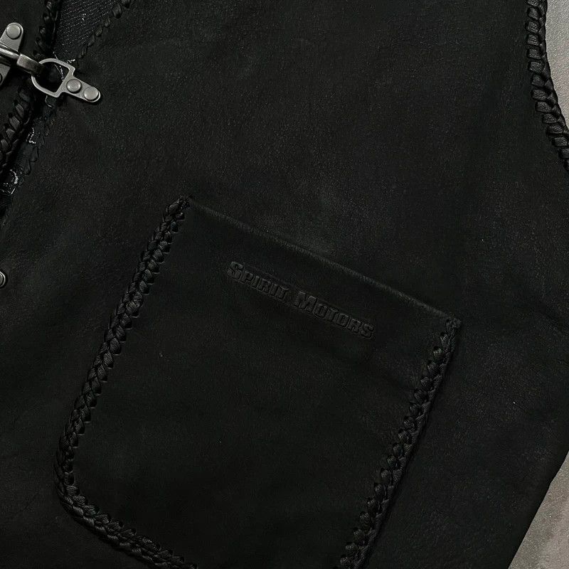 Harley Davidson Vintage Harley Davidson Motorcycles Leather Vest Moto Y2K Size US XXL / EU 58 / 5 - 7 Thumbnail
