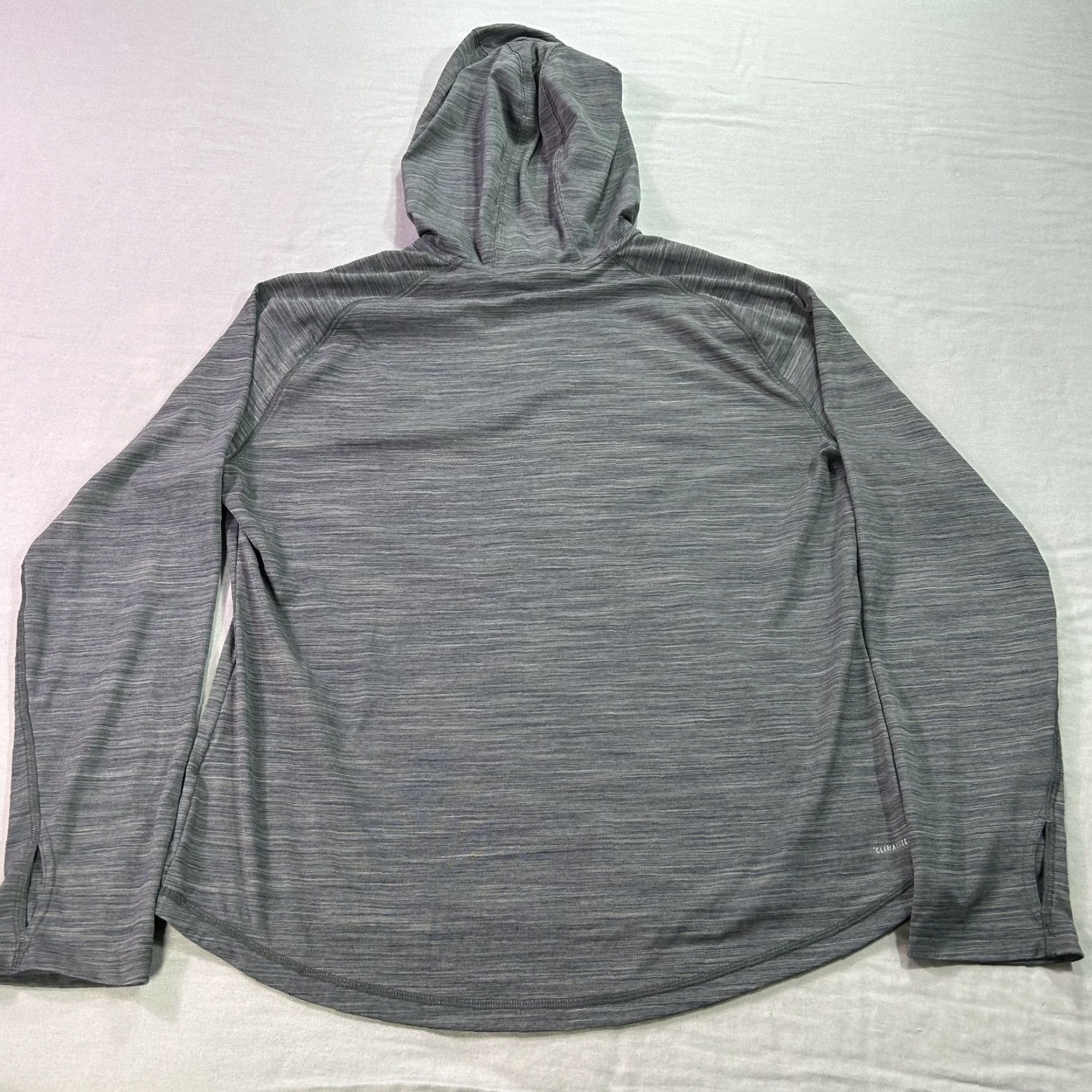 Adidas Adidas Hoodie Shirt Womens XL Gray Performance Lightweight Pullover Gym Training Size XL / US 12-14 / IT 48-50 - 2 Thumbnail