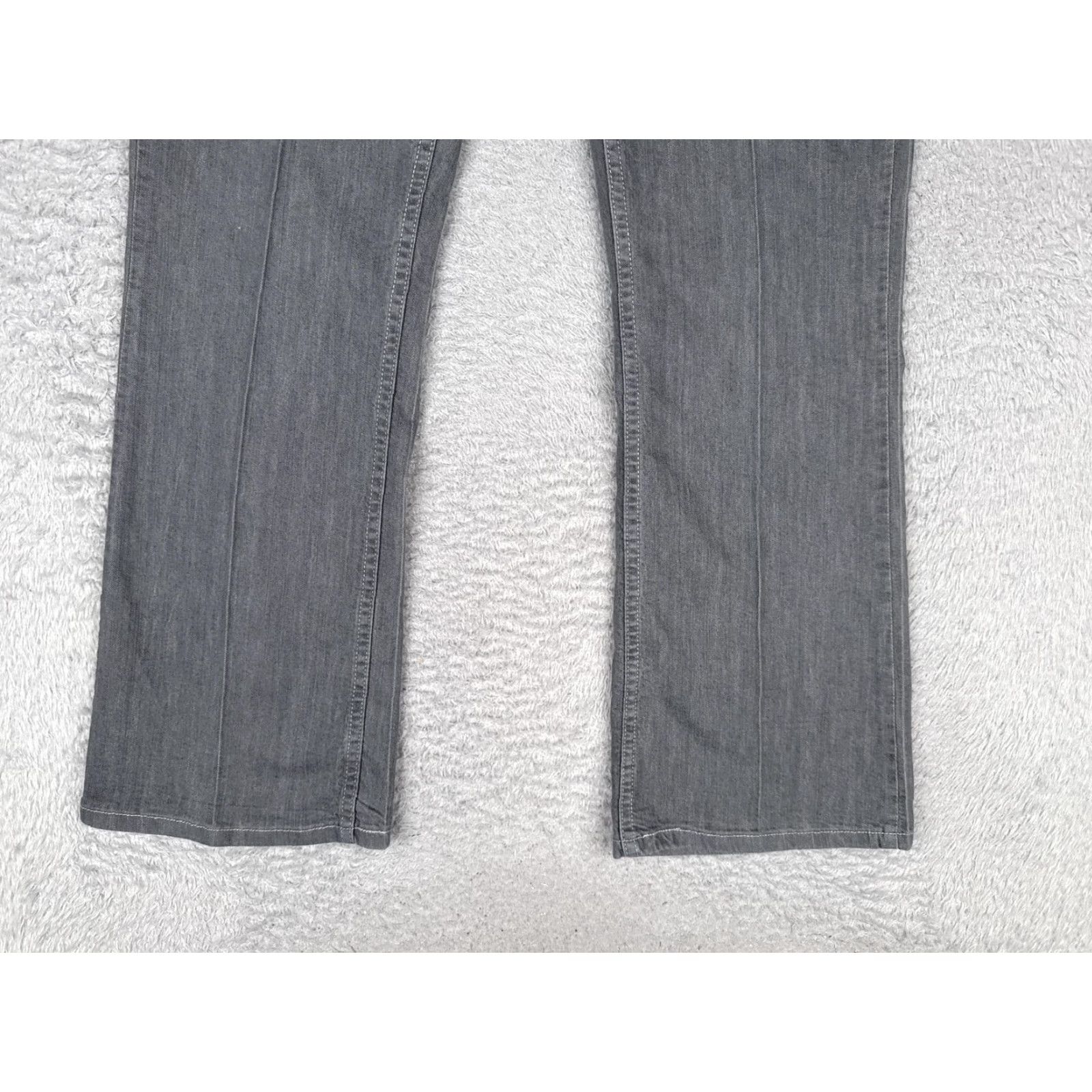 Lee Riders by Lee Bootcut Jeans Womens 12 Gray Medium Wash Mid Rise Stretch 32x30 Size 34" / US 12 / IT 48 - 2 Thumbnail