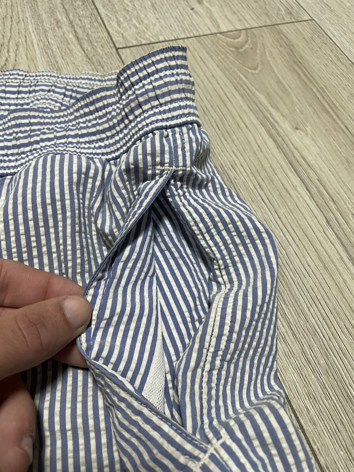 Polo Ralph Lauren Rare Polo Ralph Lauren Custom Striped Swimming Shorts Logo Size US 36 / EU 52 - 14 Thumbnail