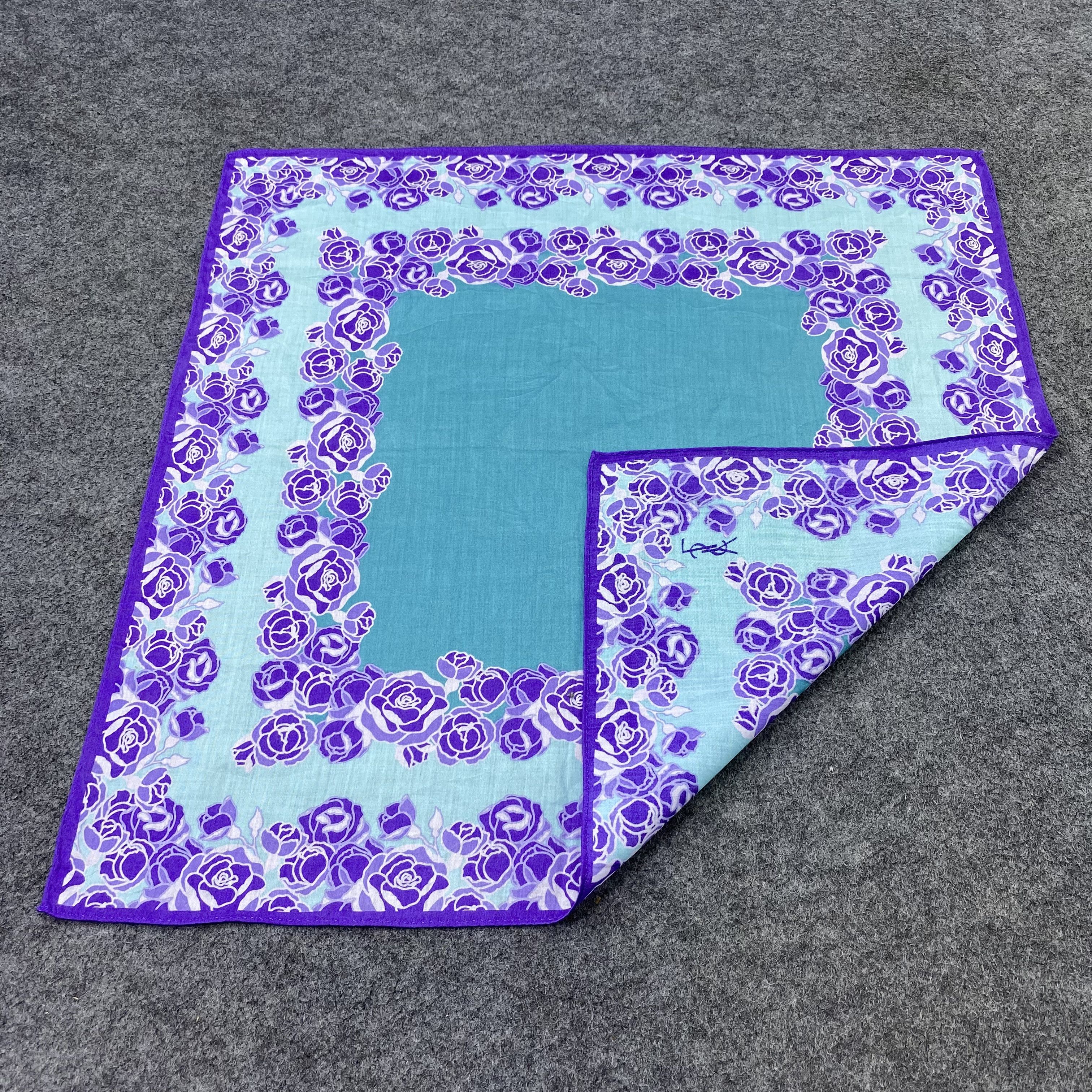 Yves Saint Laurent YSL Handkerchief / Bandana / Neckerchief-B2256 Size ONE SIZE - 5 Thumbnail