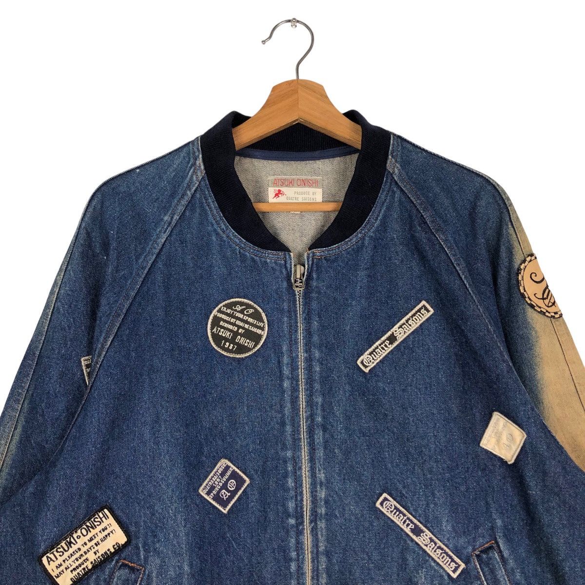 Vintage Denim Bomber Jacket Atsuki Onishi Japan IsseyMiyake