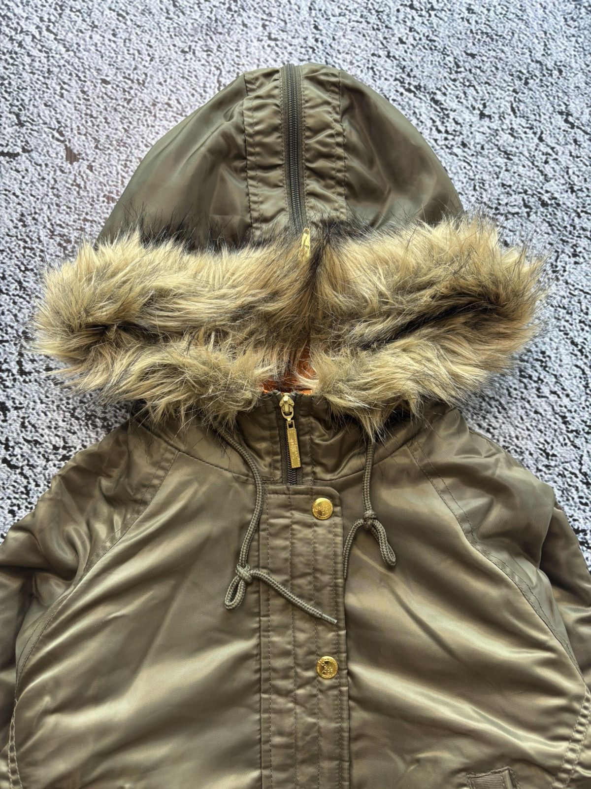 Other Deadstock SOUTHPOLE N2B Faux fur cropped bomber jacket Size S / US 4 / IT 40 - 6 Thumbnail