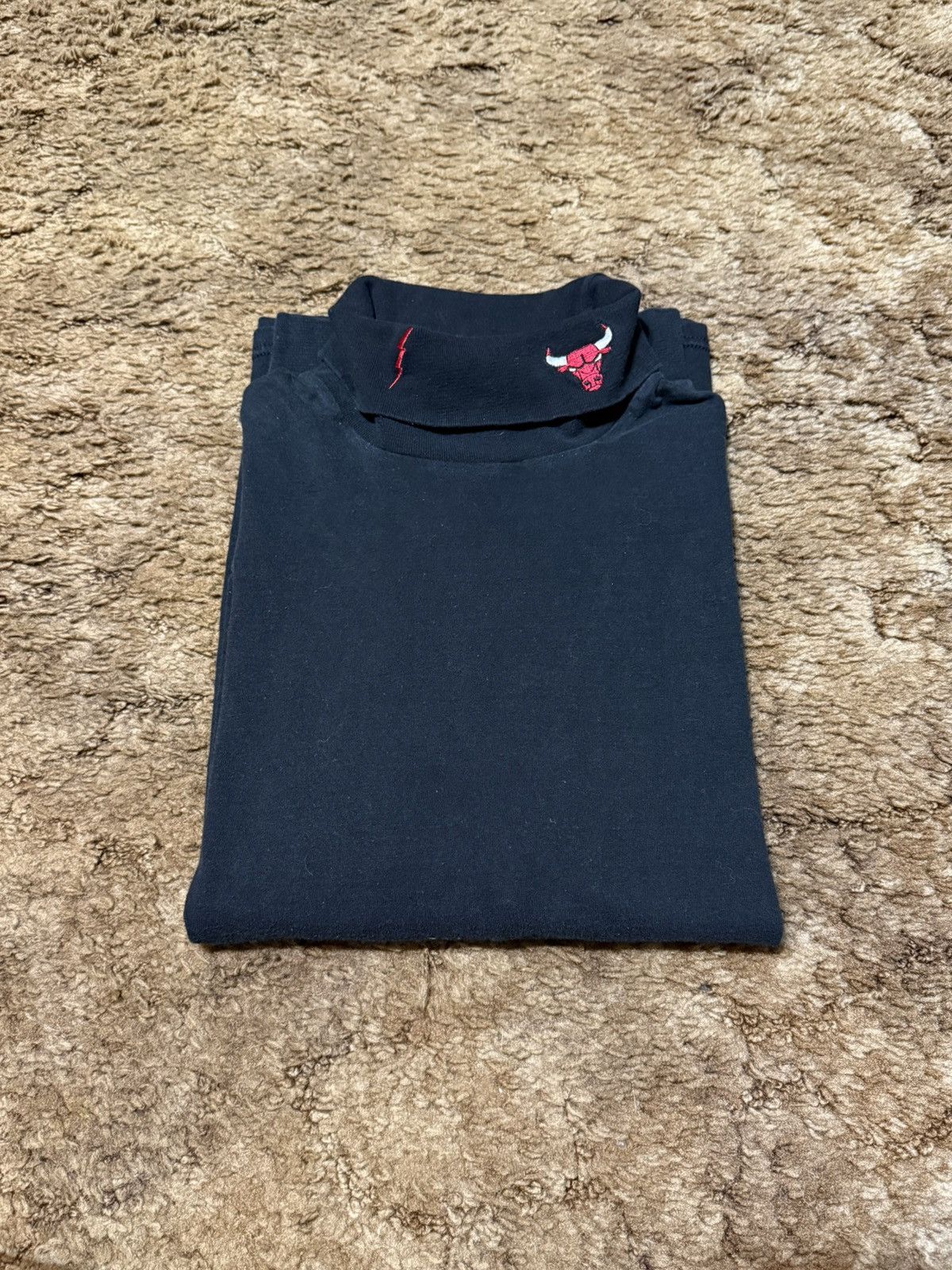 Pro Player Vintage 90s Pro Player Chicago Bulls Mock Neck Long Sleeve Size US L / EU 52-54 / 3 - 1 Thumbnail