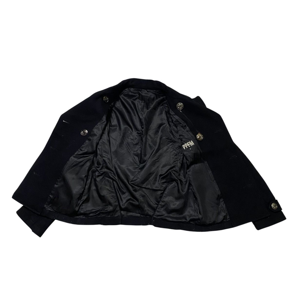 If Six Was Nine 🇯🇵 VINTAGE PPFM DOUBLE BREASTED PUNK GOTHIC WOOL JACKET Size US M / EU 48-50 / 2 - 4 Thumbnail