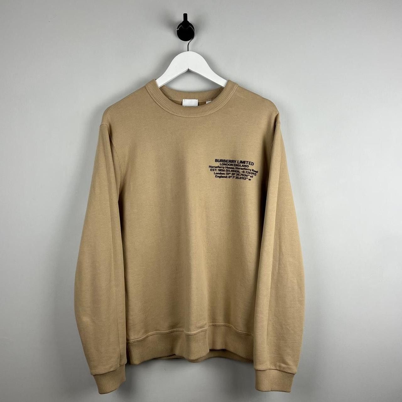 image of Burberry Logo Sweatshirt in Tan, Men's (Size Small)