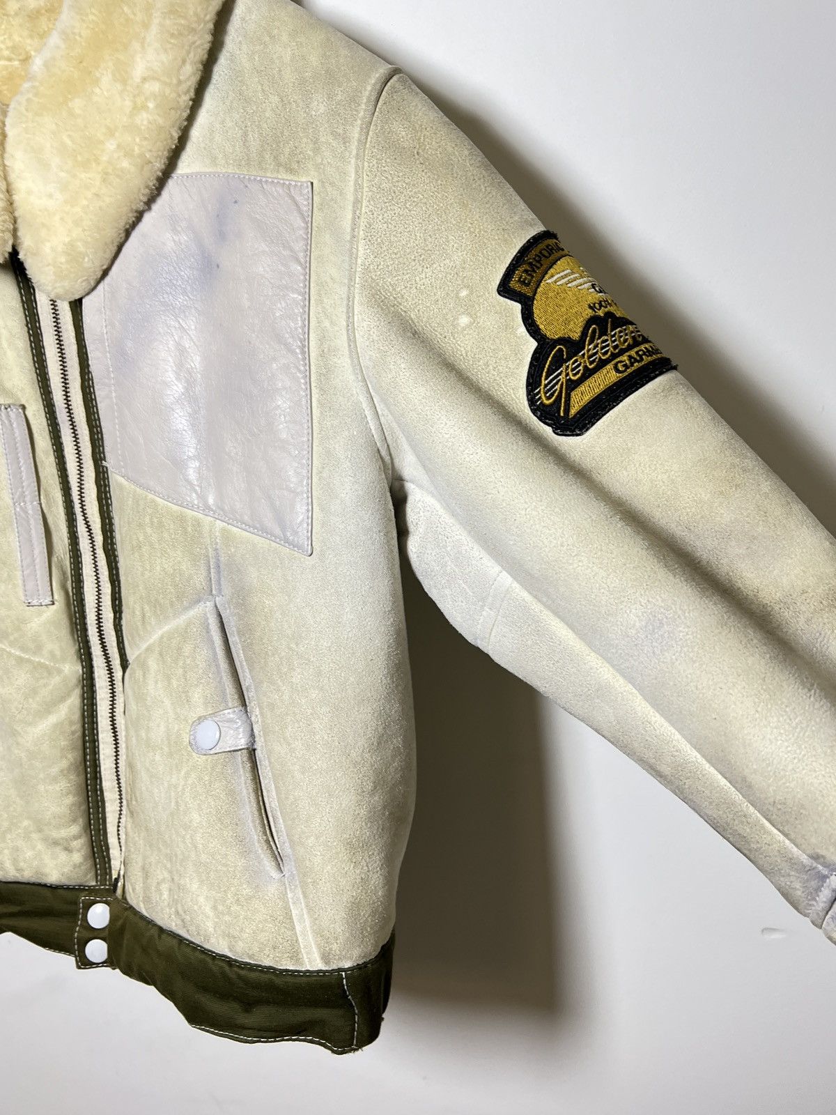 Giorgio Armani Emporio Armani shearling aviator jacket archive vintage Size US M / EU 48-50 / 2 - 13 Thumbnail