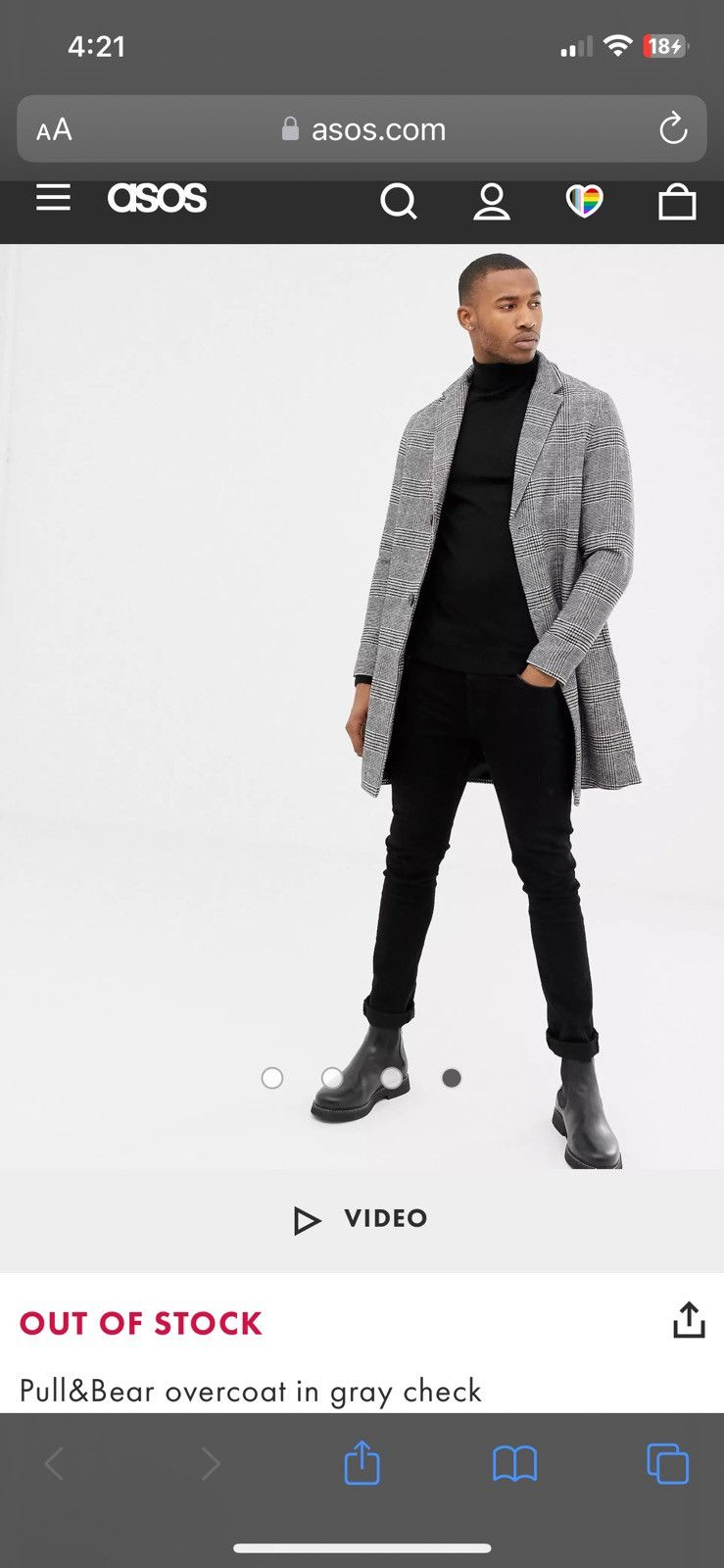 Asos Pull & Bear/ASOS Longcoat/overcoat Size US M / EU 48-50 / 2 - 9 Thumbnail
